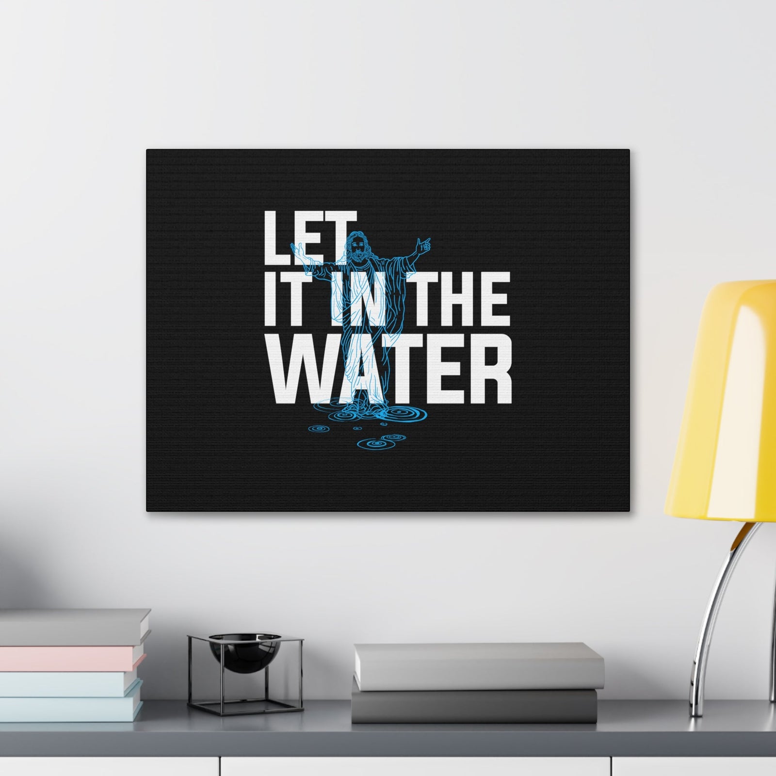 Scripture Walls Let It In The Water John 7:37 Christian Wall Art Bible Verse Print Ready to Hang Unframed-Express Your Love Gifts