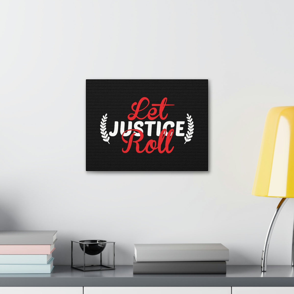 Scripture Walls Let Justice Roll Amos 5:24 Laurel Christian Wall Art Bible Verse Print Ready to Hang Unframed-Express Your Love Gifts