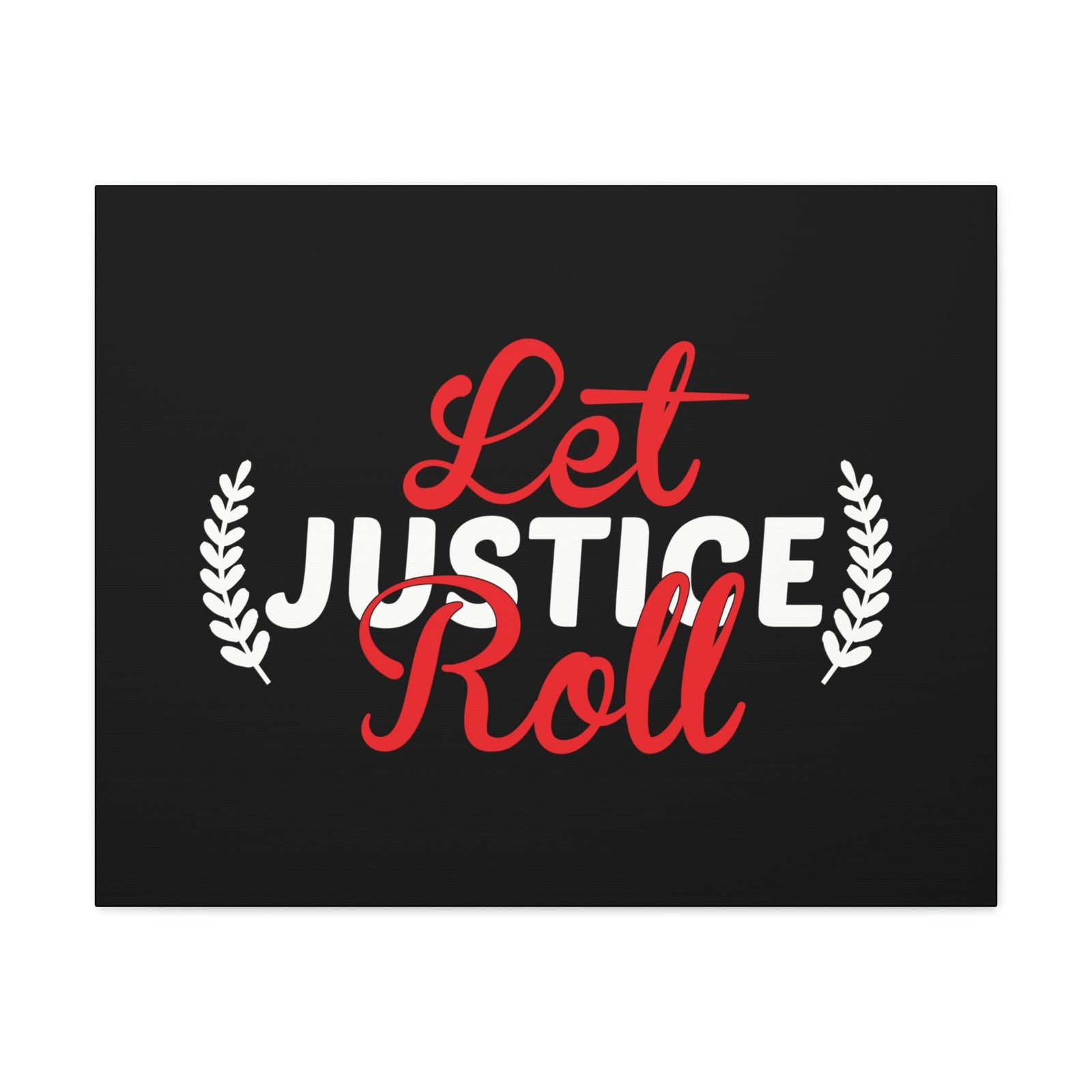 Scripture Walls Let Justice Roll Amos 5:24 Laurel Christian Wall Art Bible Verse Print Ready to Hang Unframed-Express Your Love Gifts