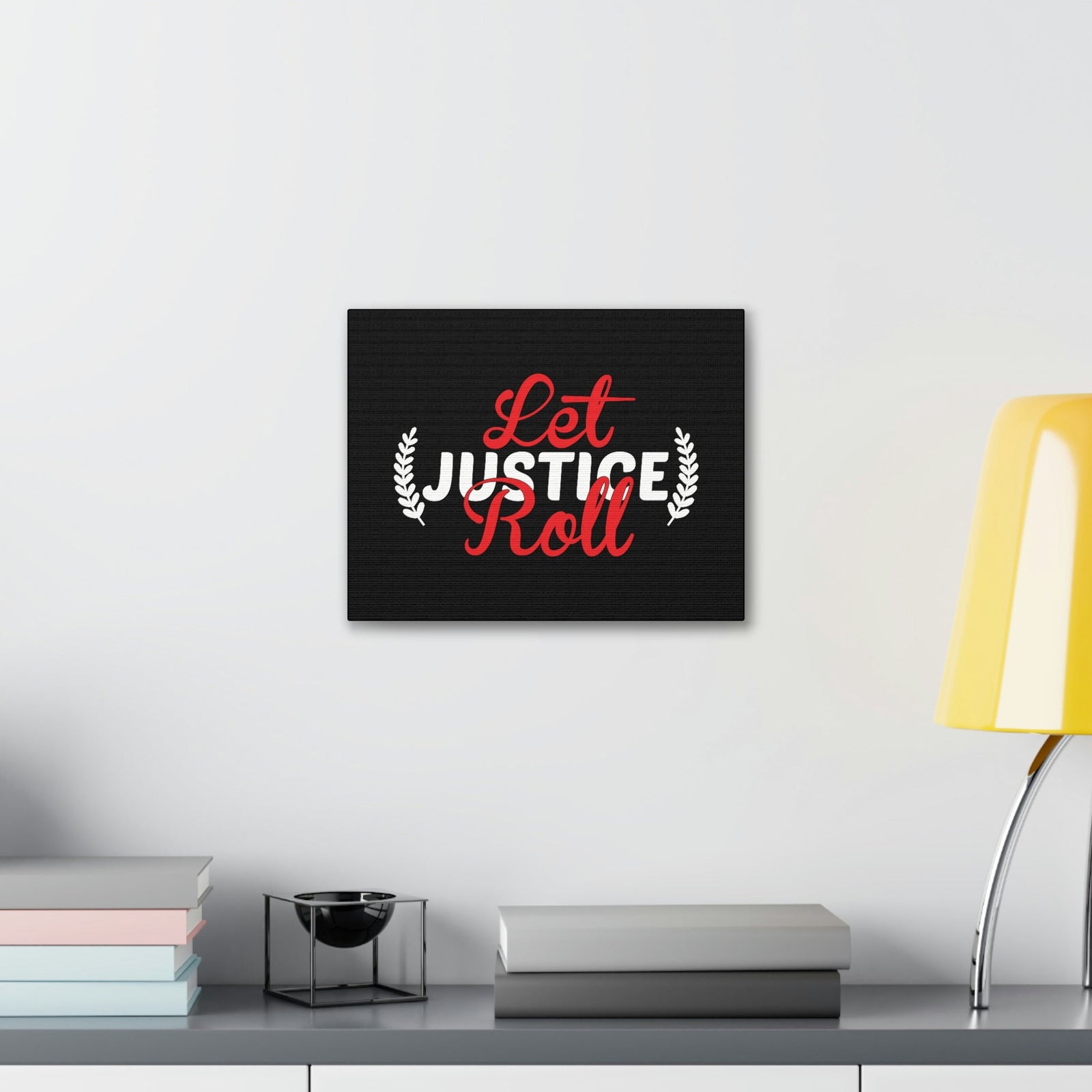 Scripture Walls Let Justice Roll Amos 5:24 Laurel Christian Wall Art Bible Verse Print Ready to Hang Unframed-Express Your Love Gifts