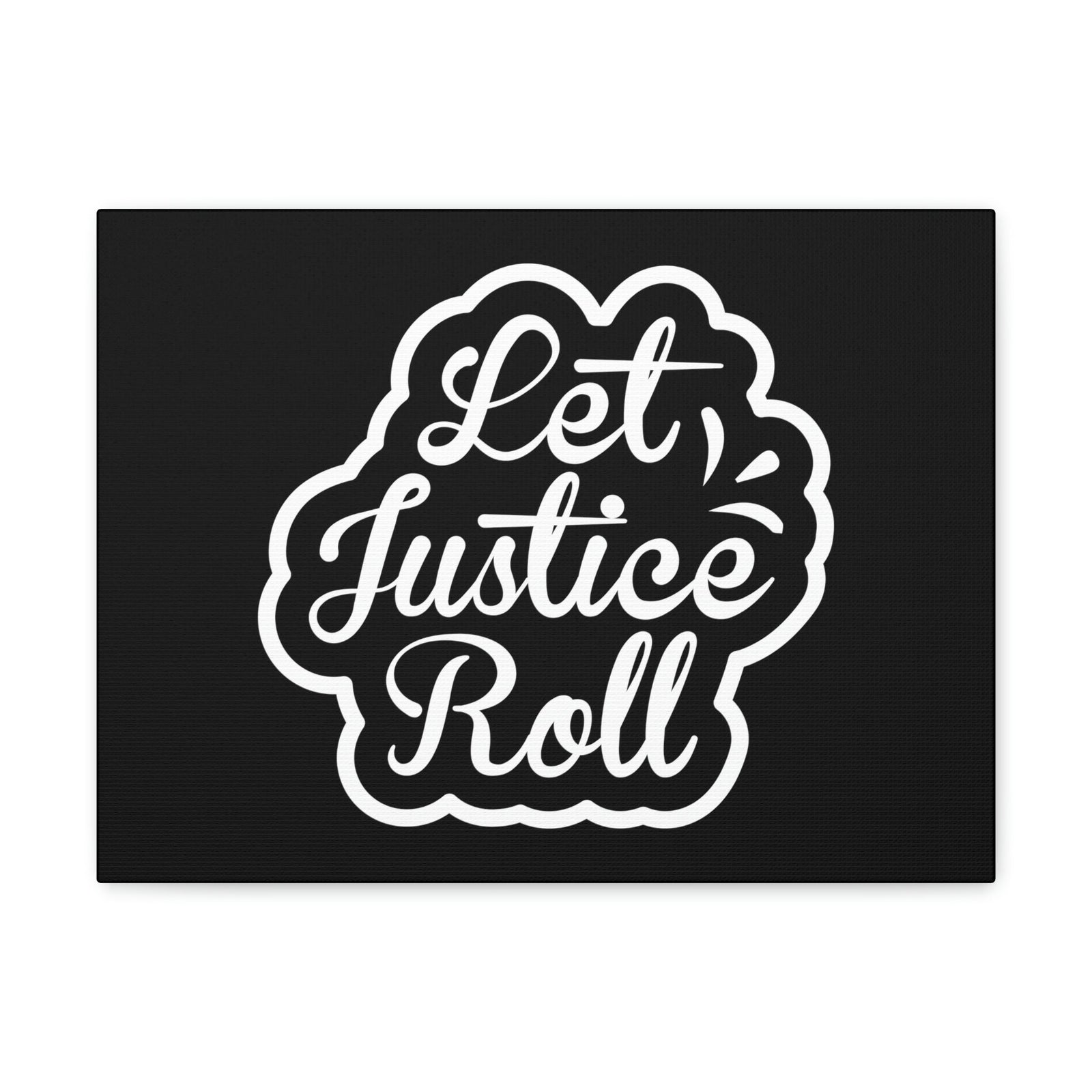 Scripture Walls Let Justice Roll Amos 5:24 Outlined Christian Wall Art Bible Verse Print Ready to Hang Unframed-Express Your Love Gifts