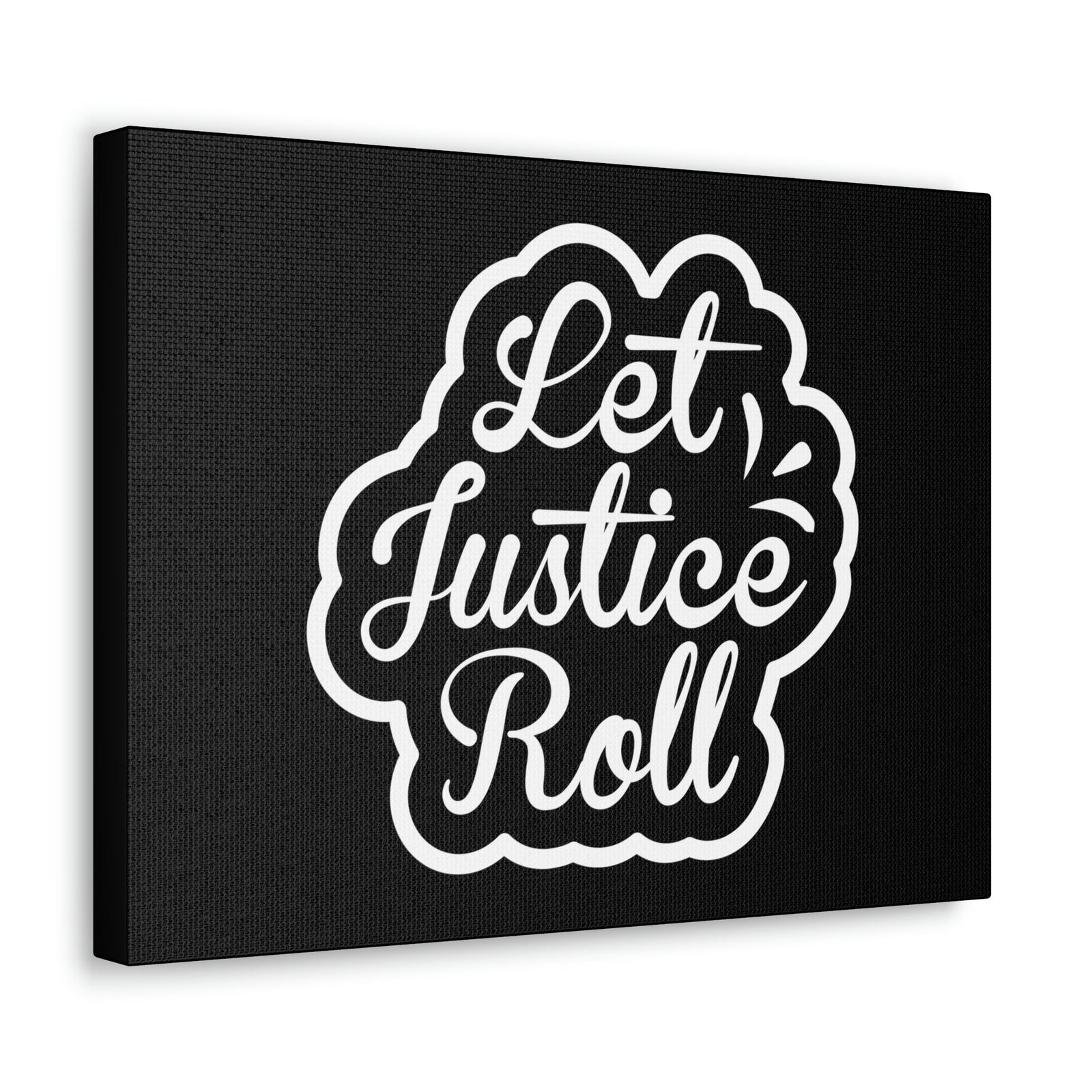Scripture Walls Let Justice Roll Amos 5:24 Outlined Christian Wall Art Bible Verse Print Ready to Hang Unframed-Express Your Love Gifts