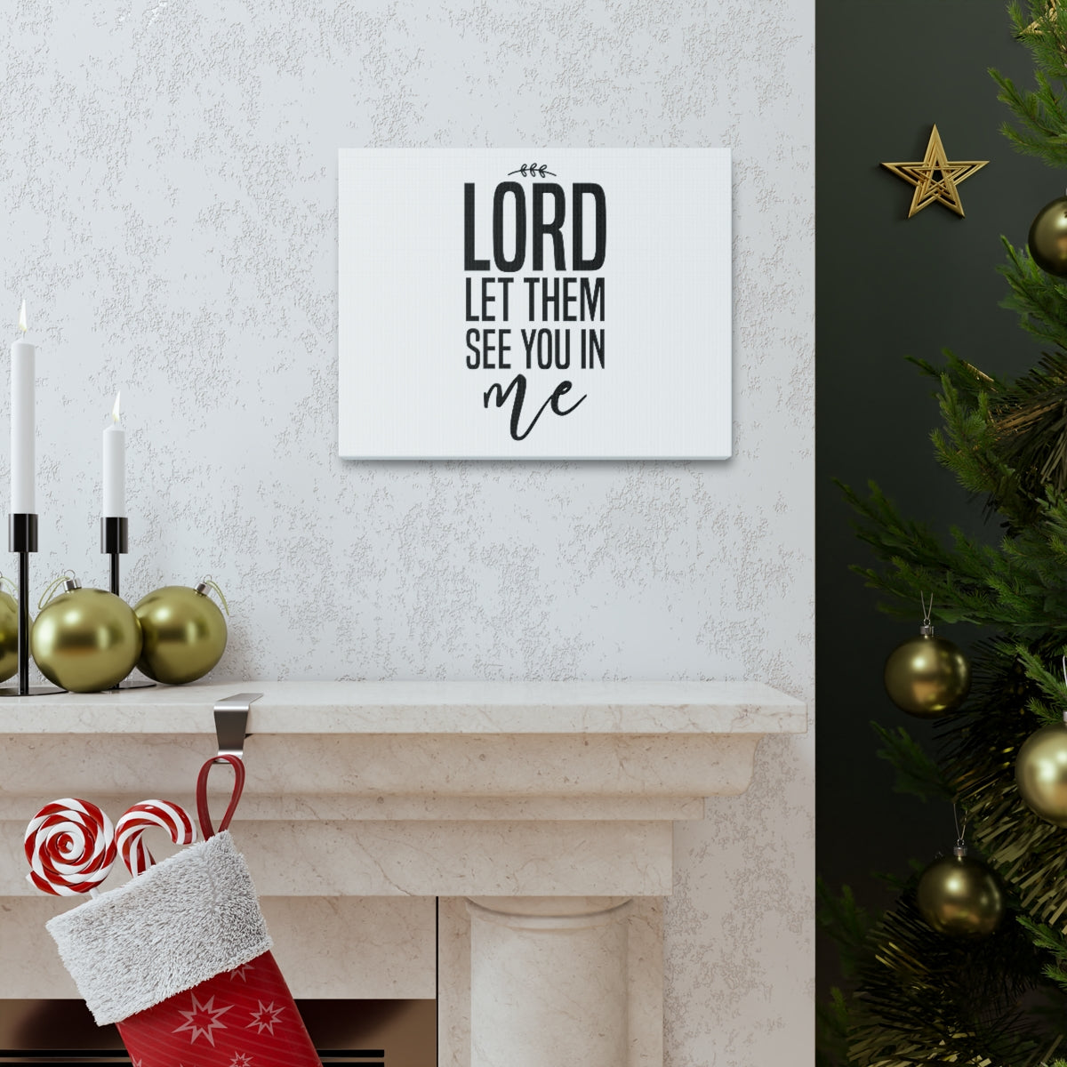 Scripture Walls Let Them See You In Me Romans 8:10 Christian Wall Art Print Ready to Hang Unframed-Express Your Love Gifts