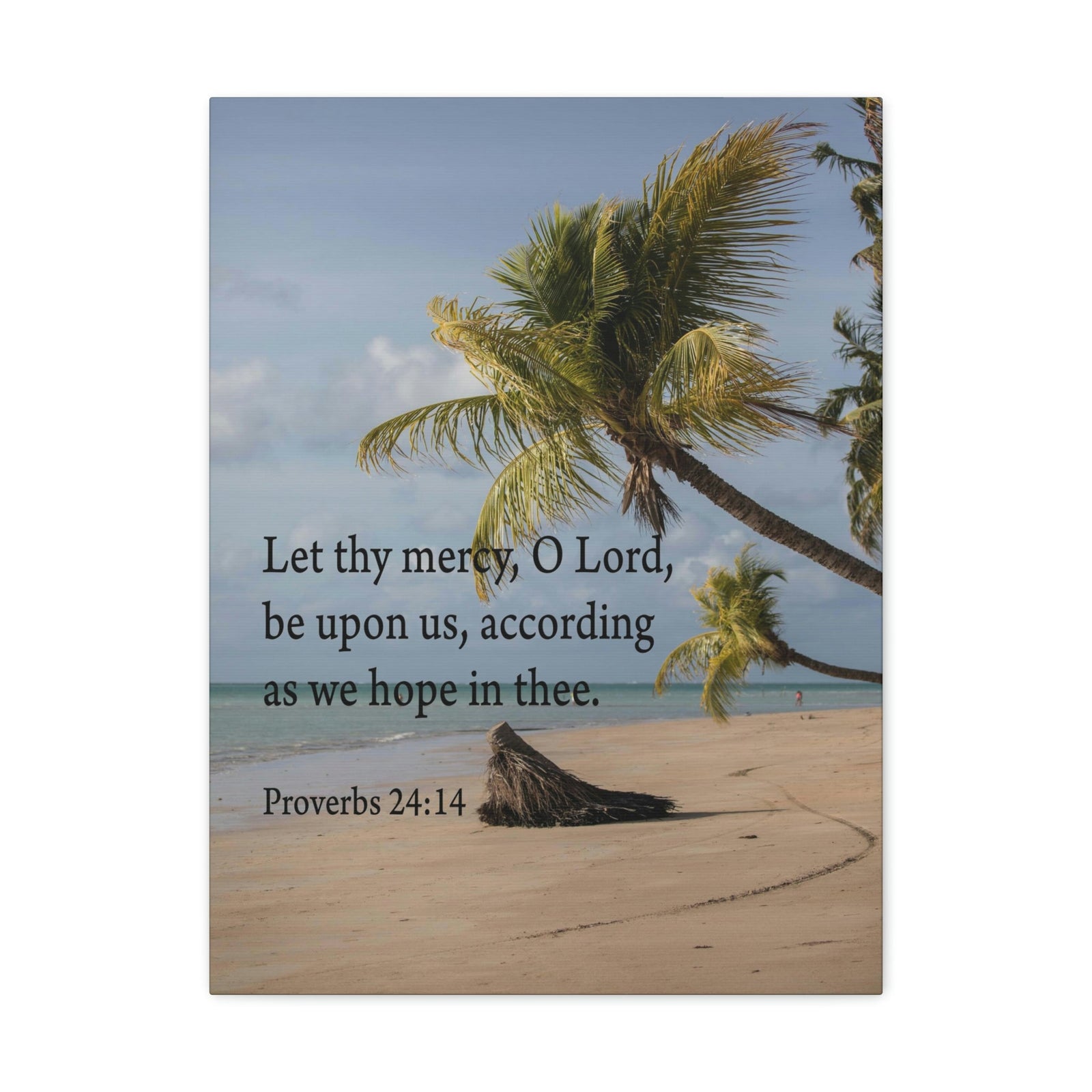 Scripture Walls Let Thy Mercy Proverbs 24:14 Bible Verse Canvas Christian Wall Art Ready to Hang Unframed-Express Your Love Gifts