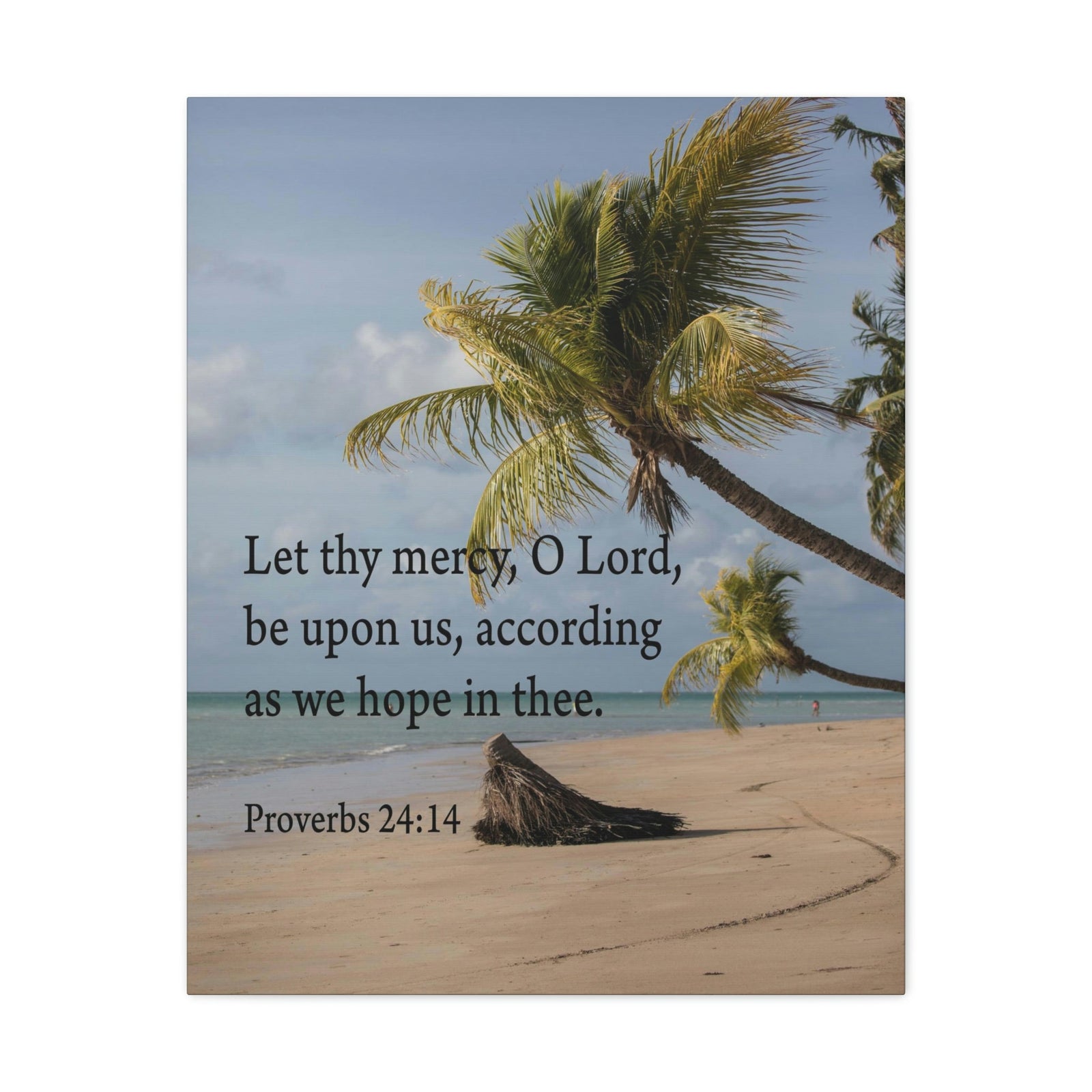 Scripture Walls Let Thy Mercy Proverbs 24:14 Bible Verse Canvas Christian Wall Art Ready to Hang Unframed-Express Your Love Gifts