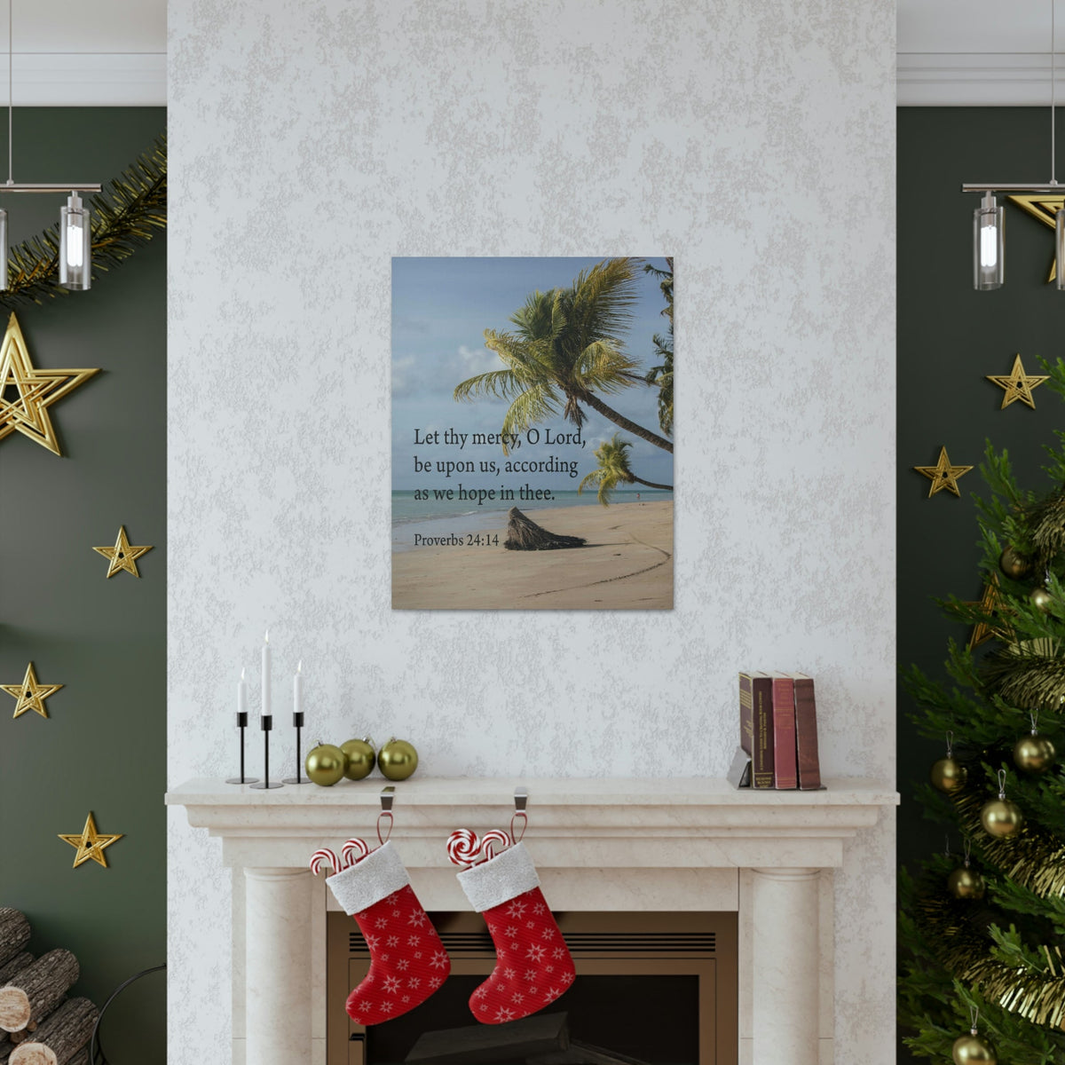 Scripture Walls Let Thy Mercy Proverbs 24:14 Bible Verse Canvas Christian Wall Art Ready to Hang Unframed-Express Your Love Gifts