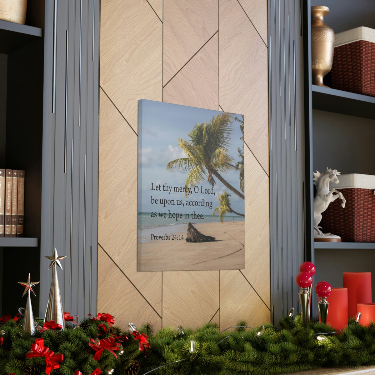 Scripture Walls Let Thy Mercy Proverbs 24:14 Bible Verse Canvas Christian Wall Art Ready to Hang Unframed-Express Your Love Gifts