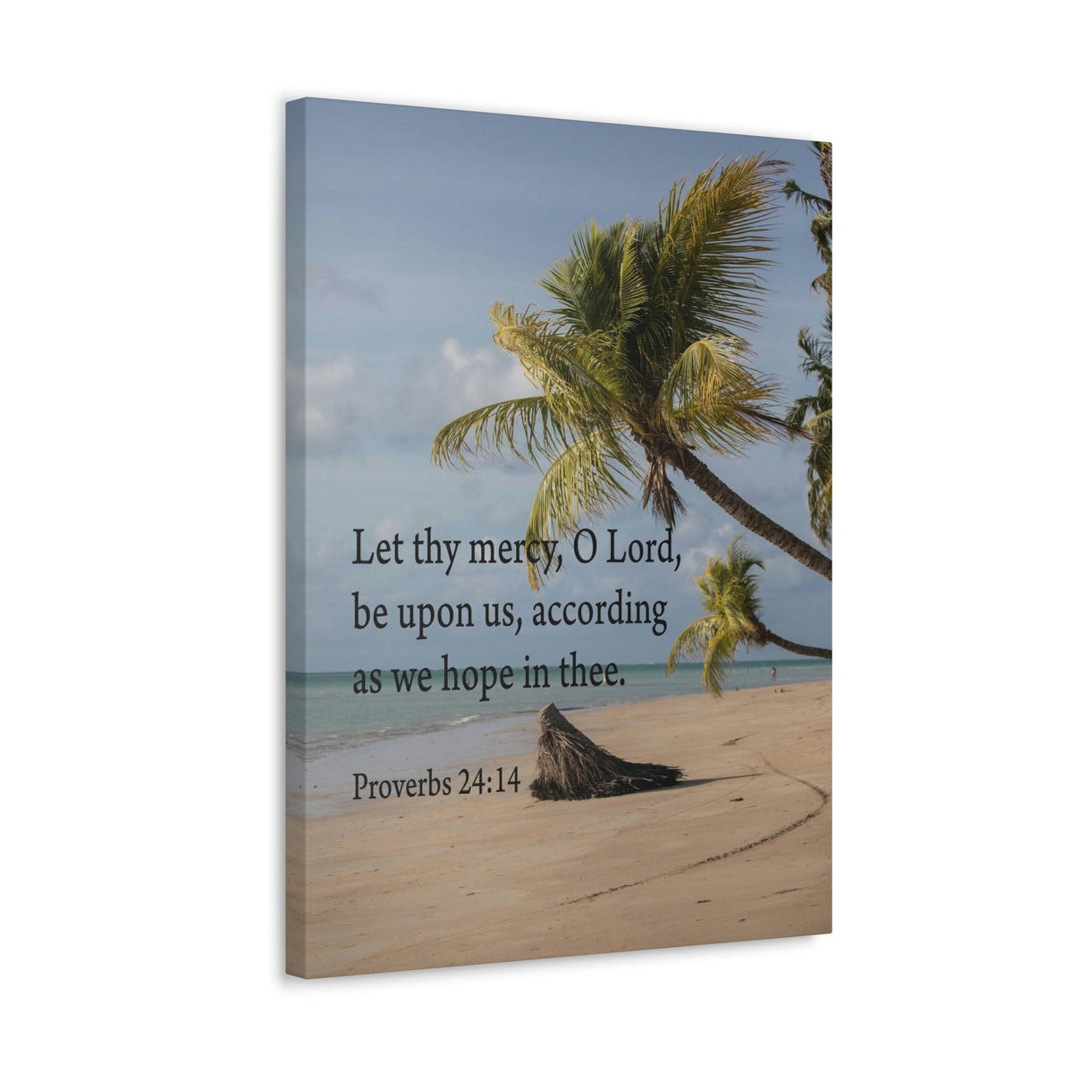 Scripture Walls Let Thy Mercy Proverbs 24:14 Bible Verse Canvas Christian Wall Art Ready to Hang Unframed-Express Your Love Gifts