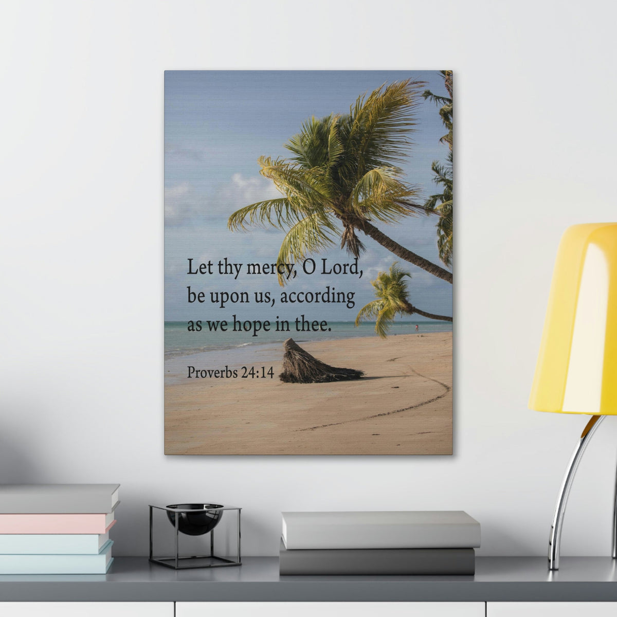 Scripture Walls Let Thy Mercy Proverbs 24:14 Bible Verse Canvas Christian Wall Art Ready to Hang Unframed-Express Your Love Gifts