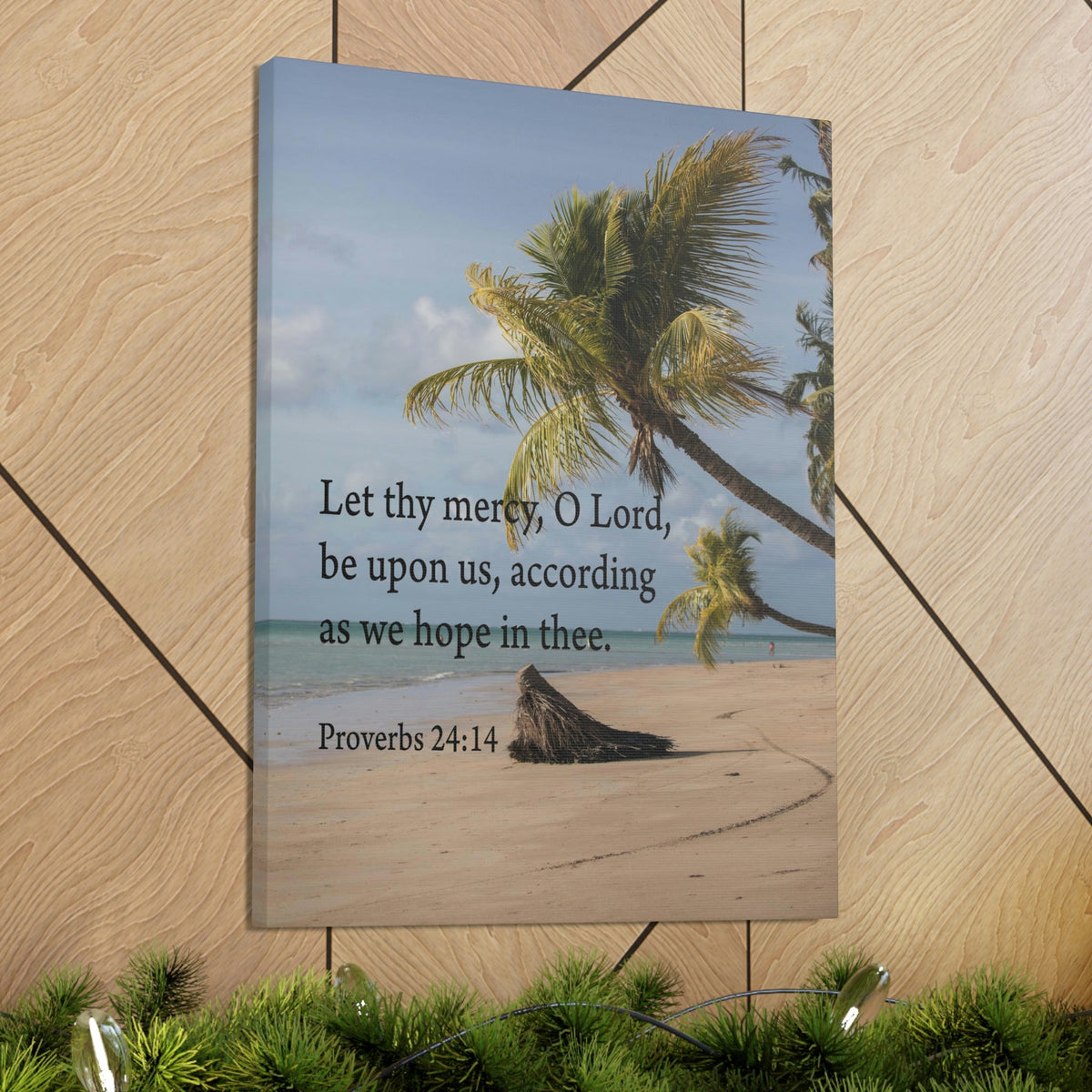 Scripture Walls Let Thy Mercy Proverbs 24:14 Bible Verse Canvas Christian Wall Art Ready to Hang Unframed-Express Your Love Gifts