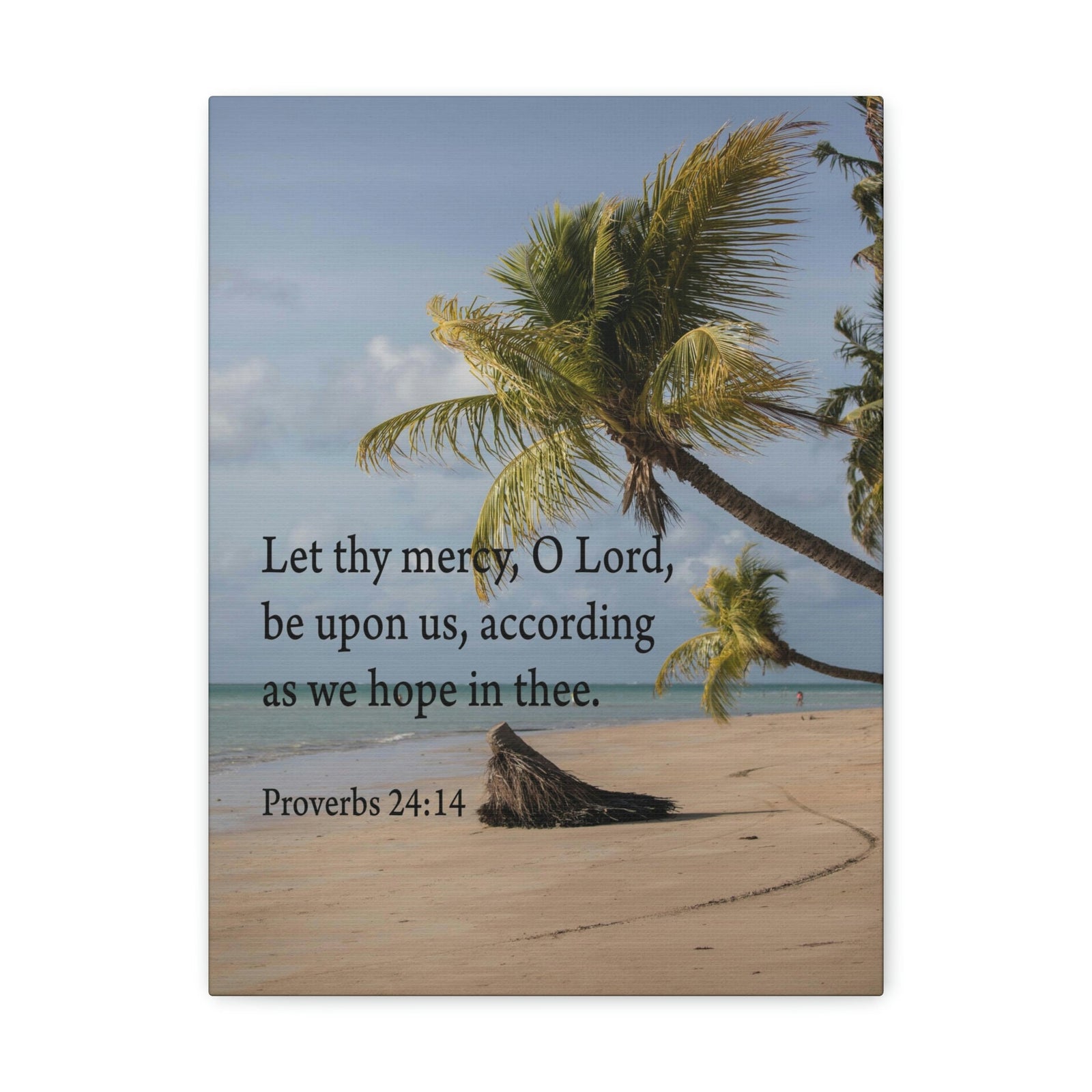 Scripture Walls Let Thy Mercy Proverbs 24:14 Bible Verse Canvas Christian Wall Art Ready to Hang Unframed-Express Your Love Gifts