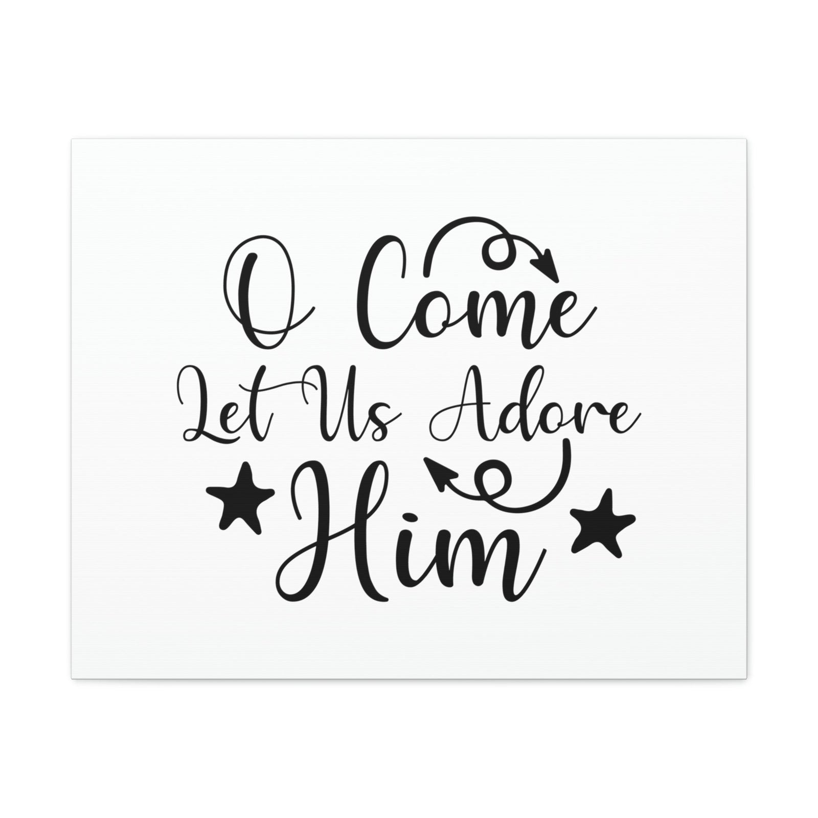 Scripture Walls Let Us Adore Him Psalm 95:6 Christian Wall Art Print Ready to Hang Unframed-Express Your Love Gifts