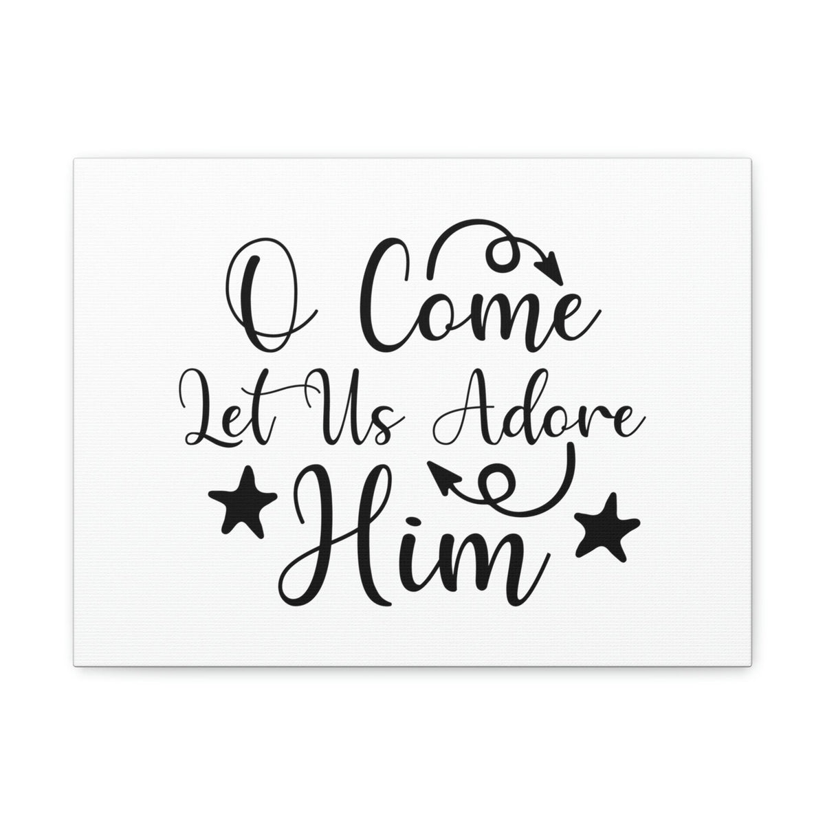 Scripture Walls Let Us Adore Him Psalm 95:6 Christian Wall Art Print Ready to Hang Unframed-Express Your Love Gifts