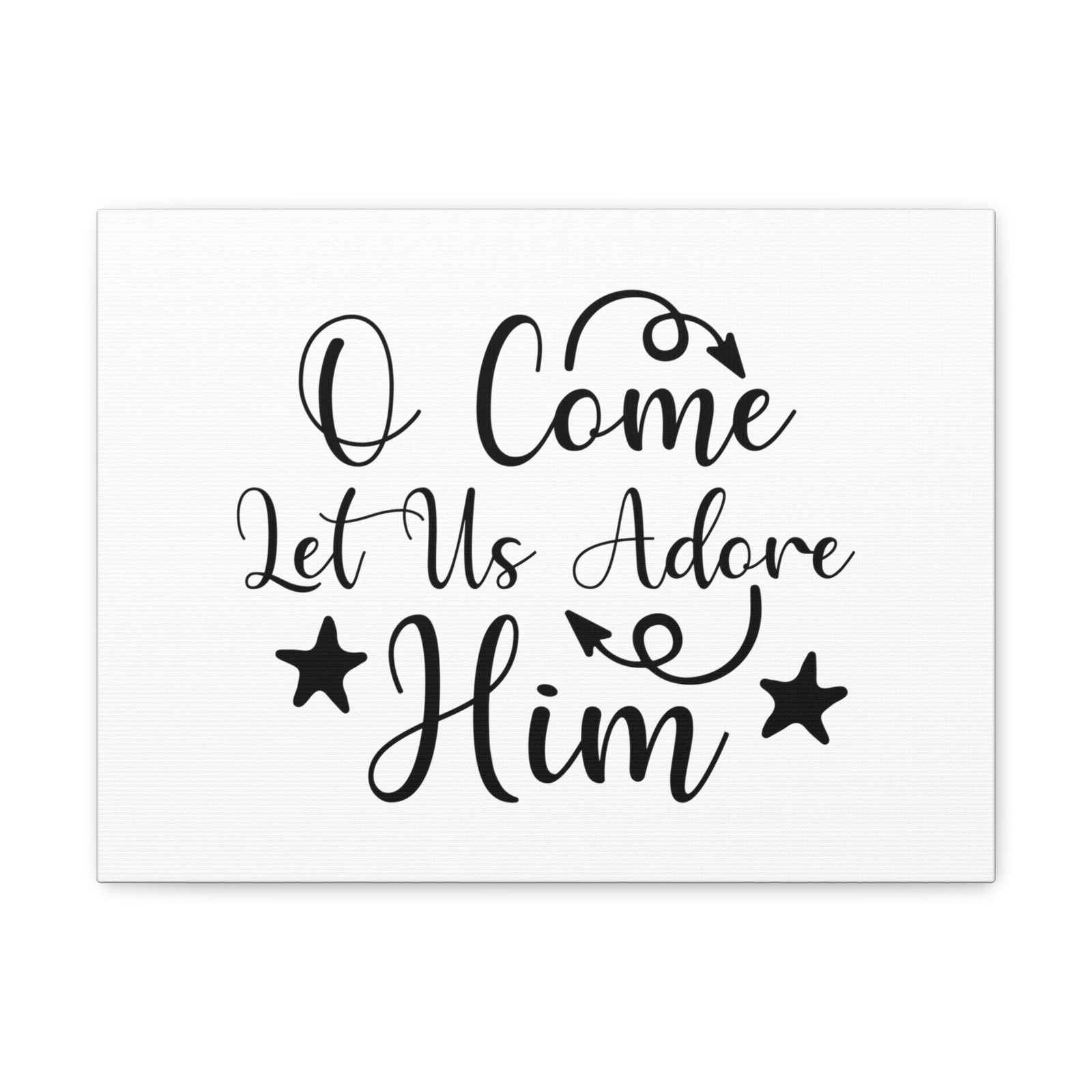 Scripture Walls Let Us Adore Him Psalm 95:6 Christian Wall Art Print Ready to Hang Unframed-Express Your Love Gifts