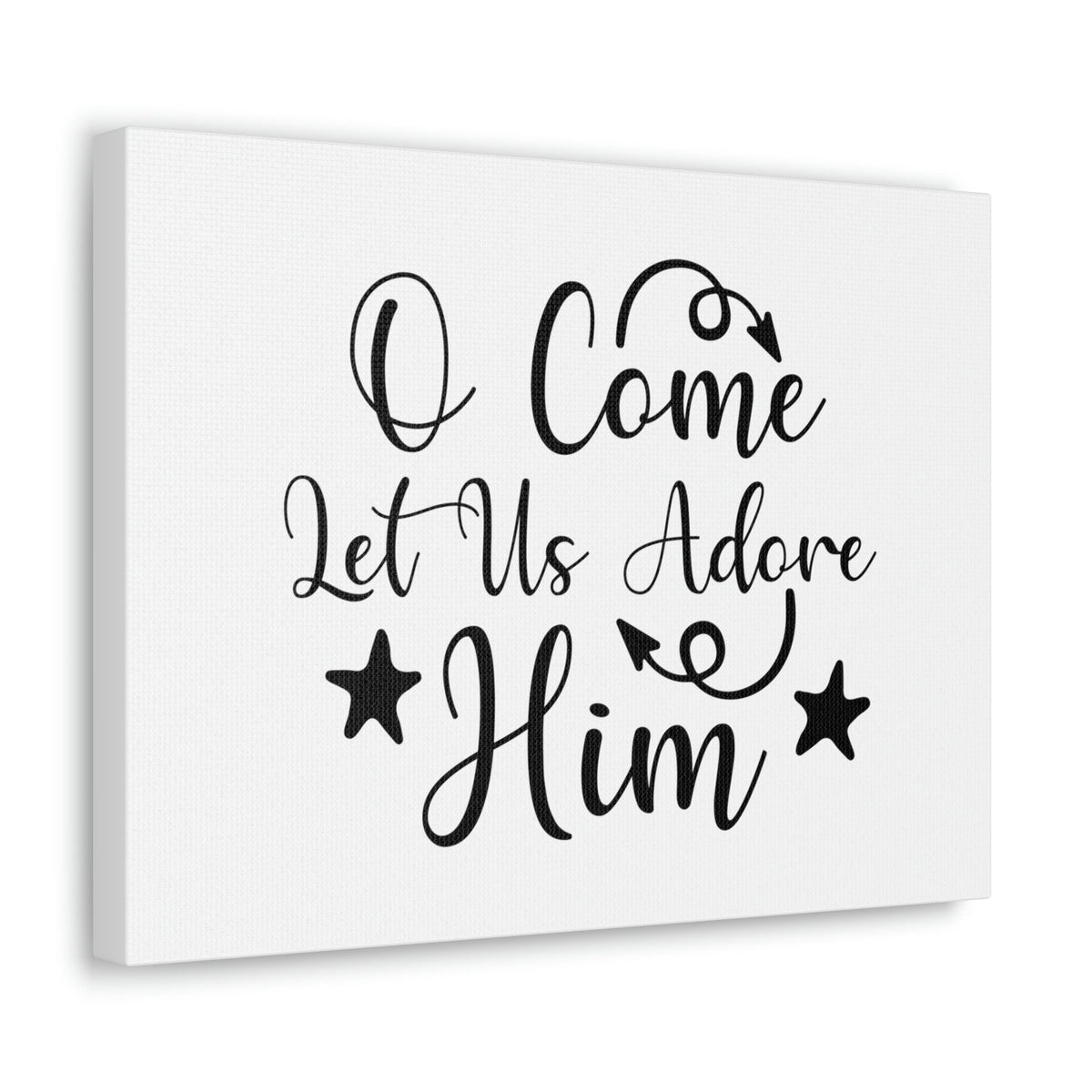 Scripture Walls Let Us Adore Him Psalm 95:6 Christian Wall Art Print Ready to Hang Unframed-Express Your Love Gifts