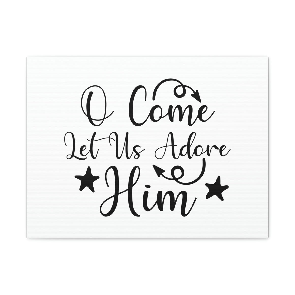 Scripture Walls Let Us Adore Him Psalm 95:6 Christian Wall Art Print Ready to Hang Unframed-Express Your Love Gifts