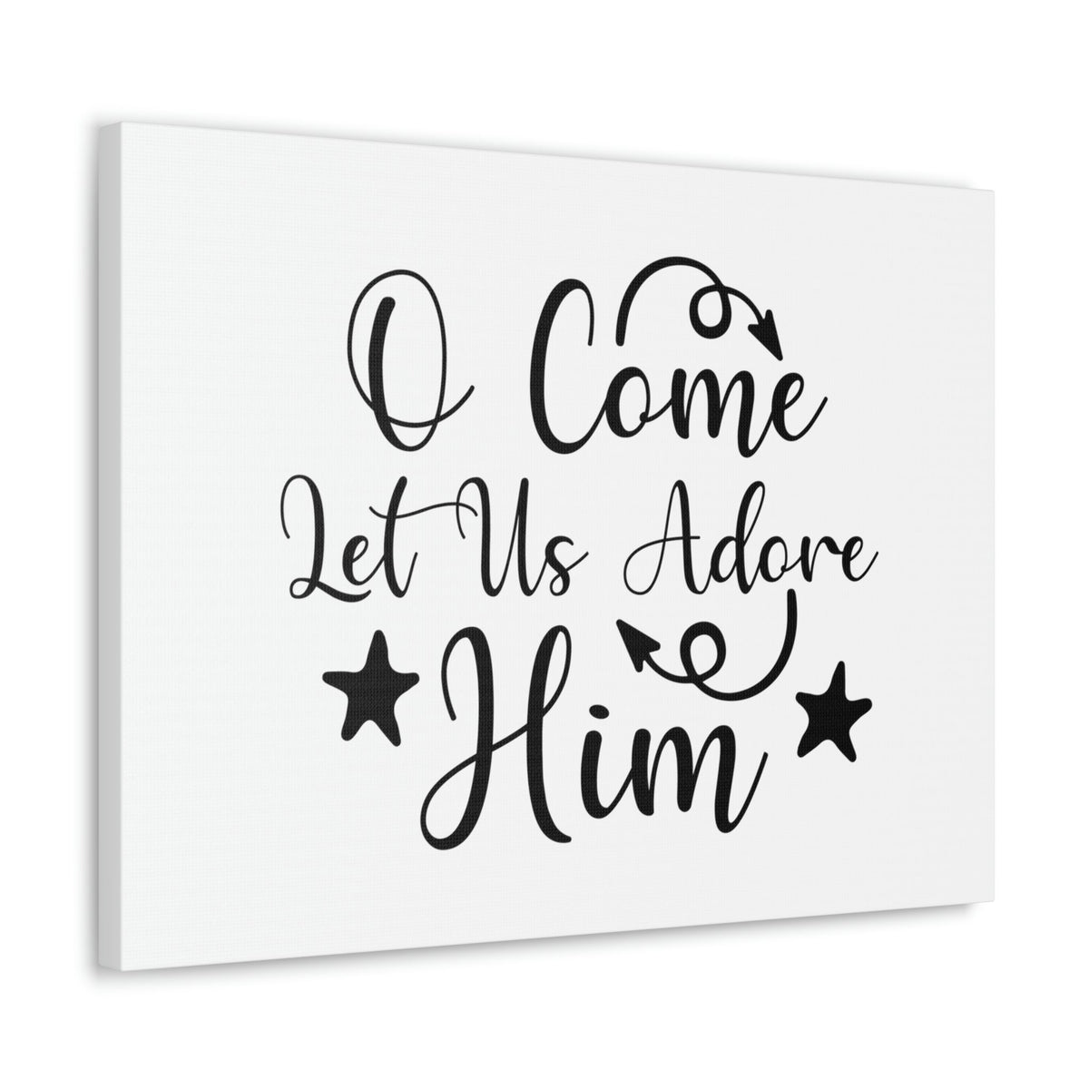 Scripture Walls Let Us Adore Him Psalm 95:6 Christian Wall Art Print Ready to Hang Unframed-Express Your Love Gifts