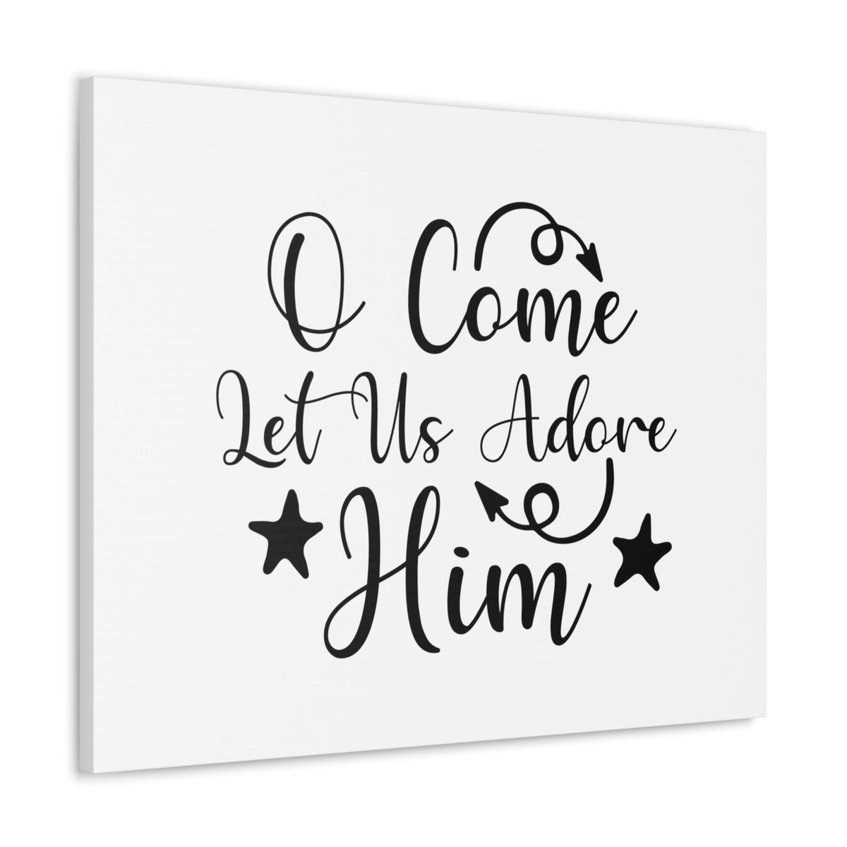 Scripture Walls Let Us Adore Him Psalm 95:6 Christian Wall Art Print Ready to Hang Unframed-Express Your Love Gifts