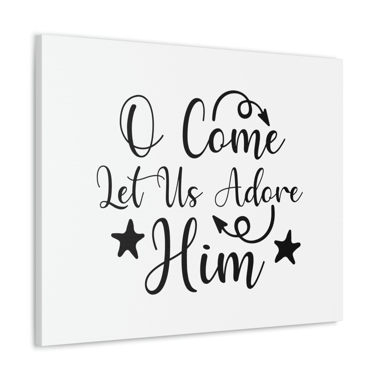 Scripture Walls Let Us Adore Him Psalm 95:6 Christian Wall Art Print Ready to Hang Unframed-Express Your Love Gifts