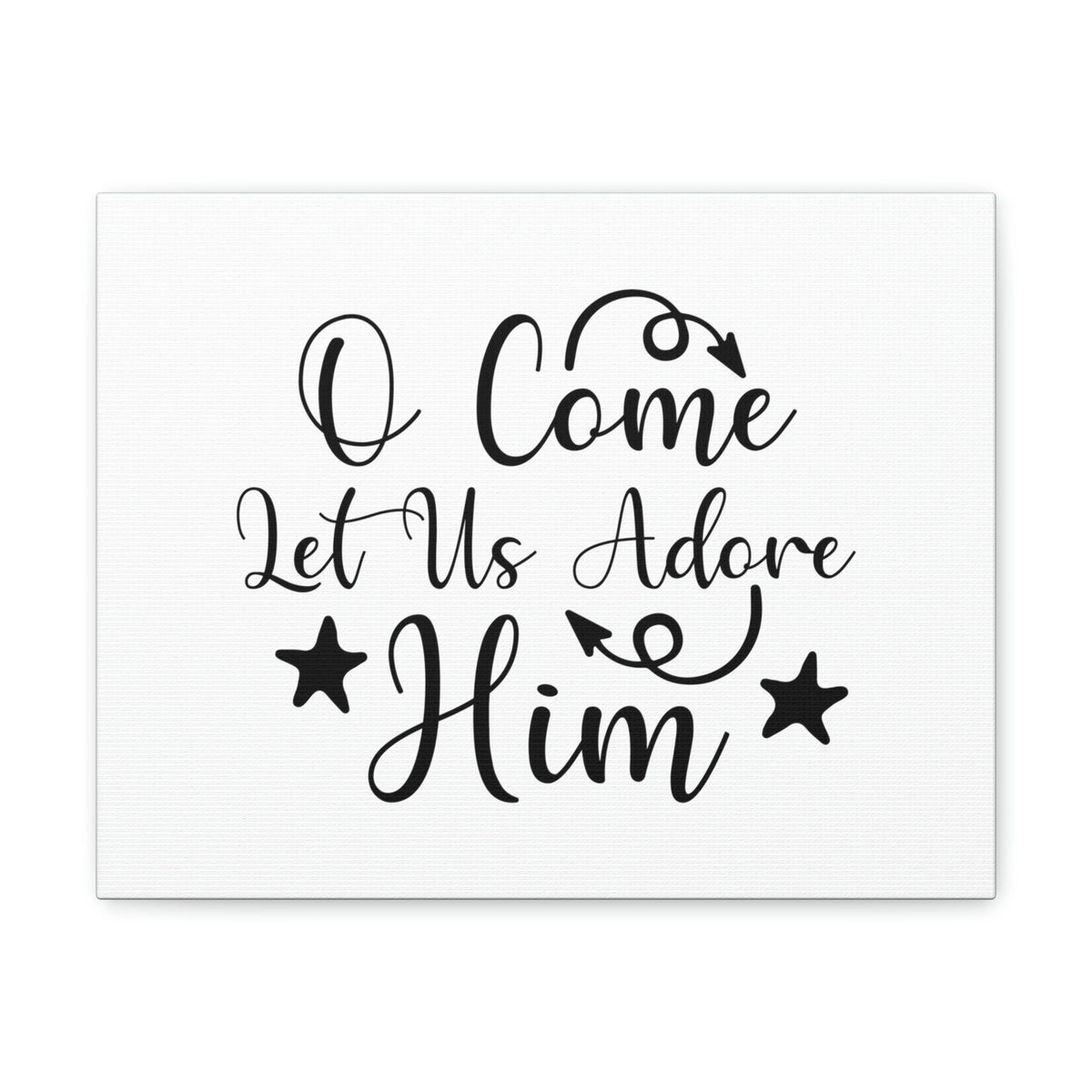 Scripture Walls Let Us Adore Him Psalm 95:6 Christian Wall Art Print Ready to Hang Unframed-Express Your Love Gifts