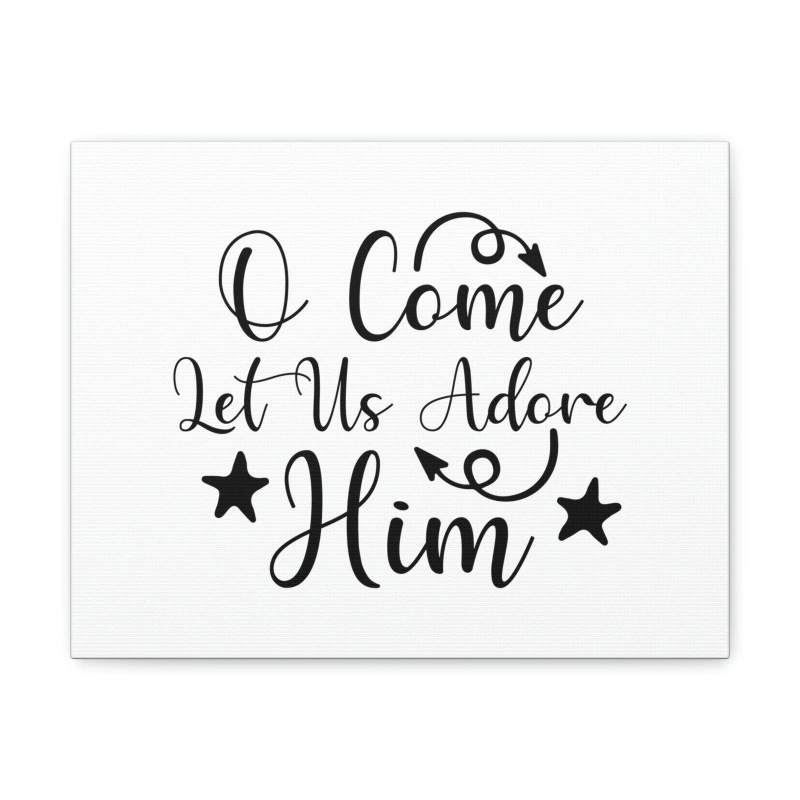 Scripture Walls Let Us Adore Him Psalm 95:6 Christian Wall Art Print Ready to Hang Unframed-Express Your Love Gifts