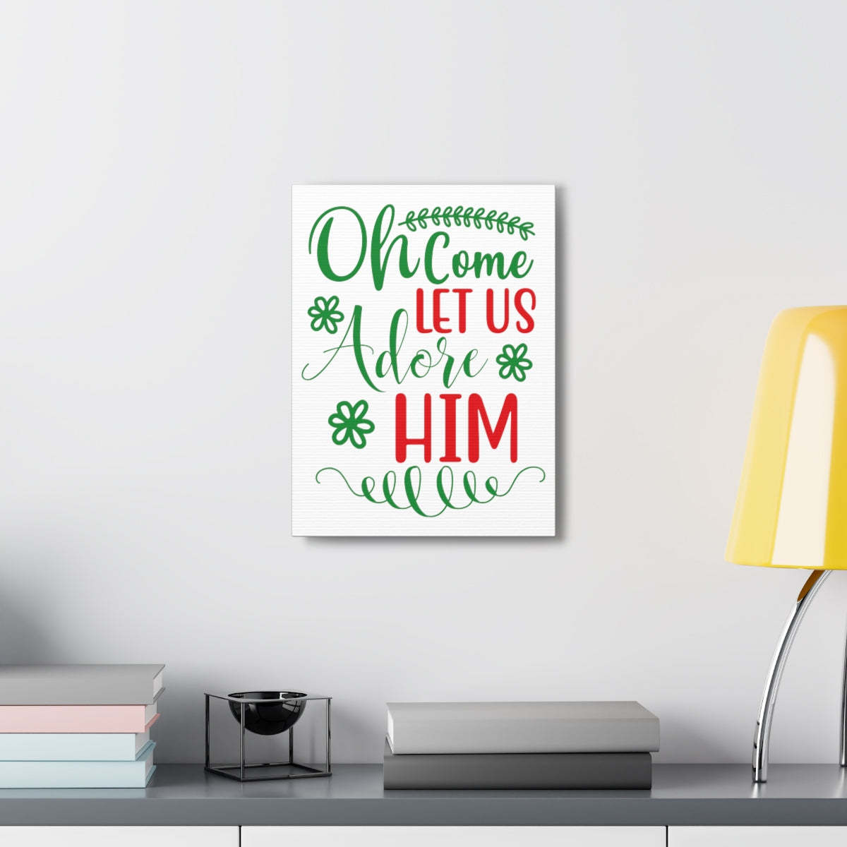 Scripture Walls Let Us Adore Psalm 95:6 Christian Wall Art Print Ready to Hang Unframed-Express Your Love Gifts