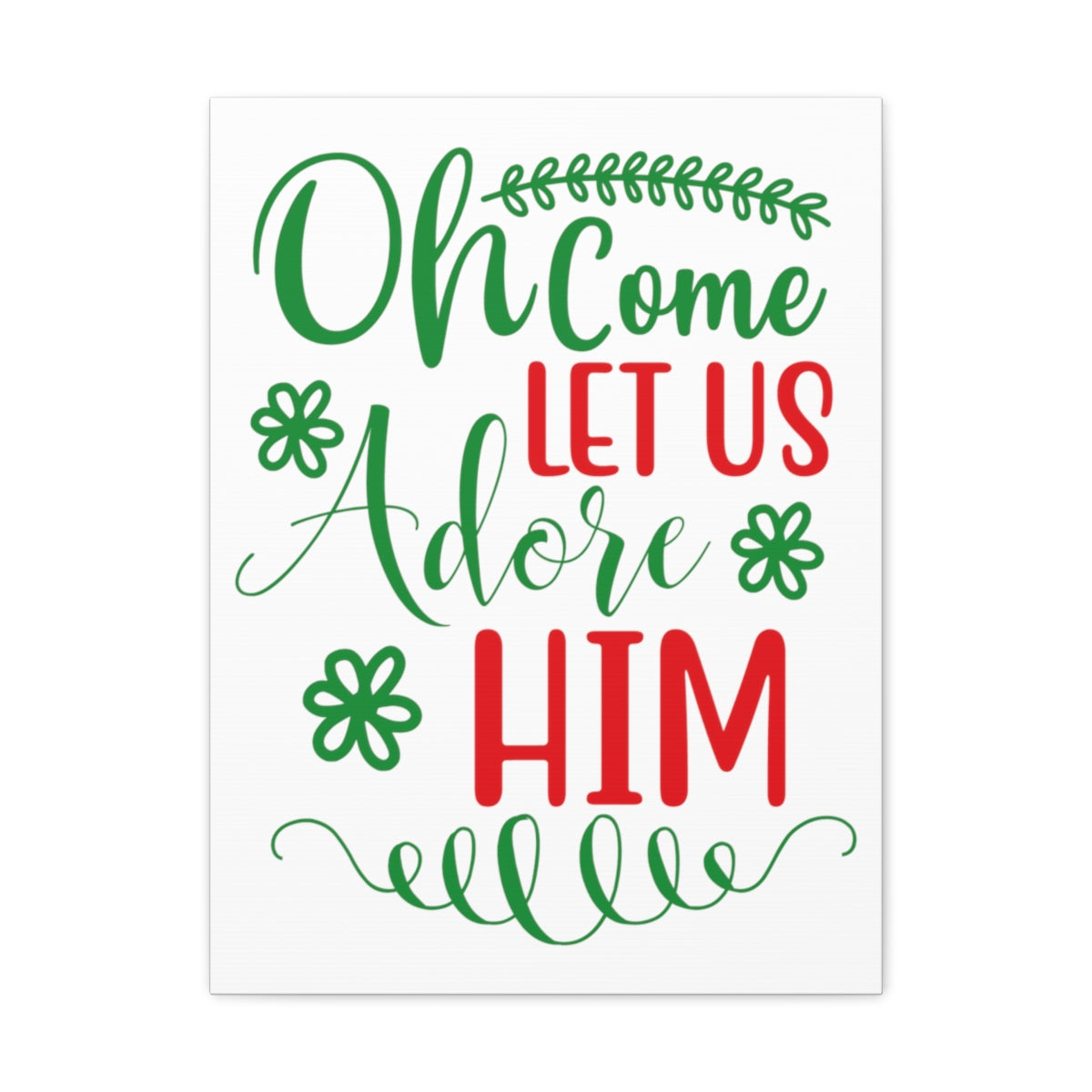 Scripture Walls Let Us Adore Psalm 95:6 Christian Wall Art Print Ready to Hang Unframed-Express Your Love Gifts