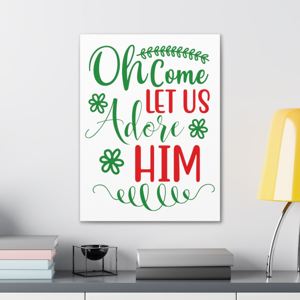 Scripture Walls Let Us Adore Psalm 95:6 Christian Wall Art Print Ready to Hang Unframed-Express Your Love Gifts