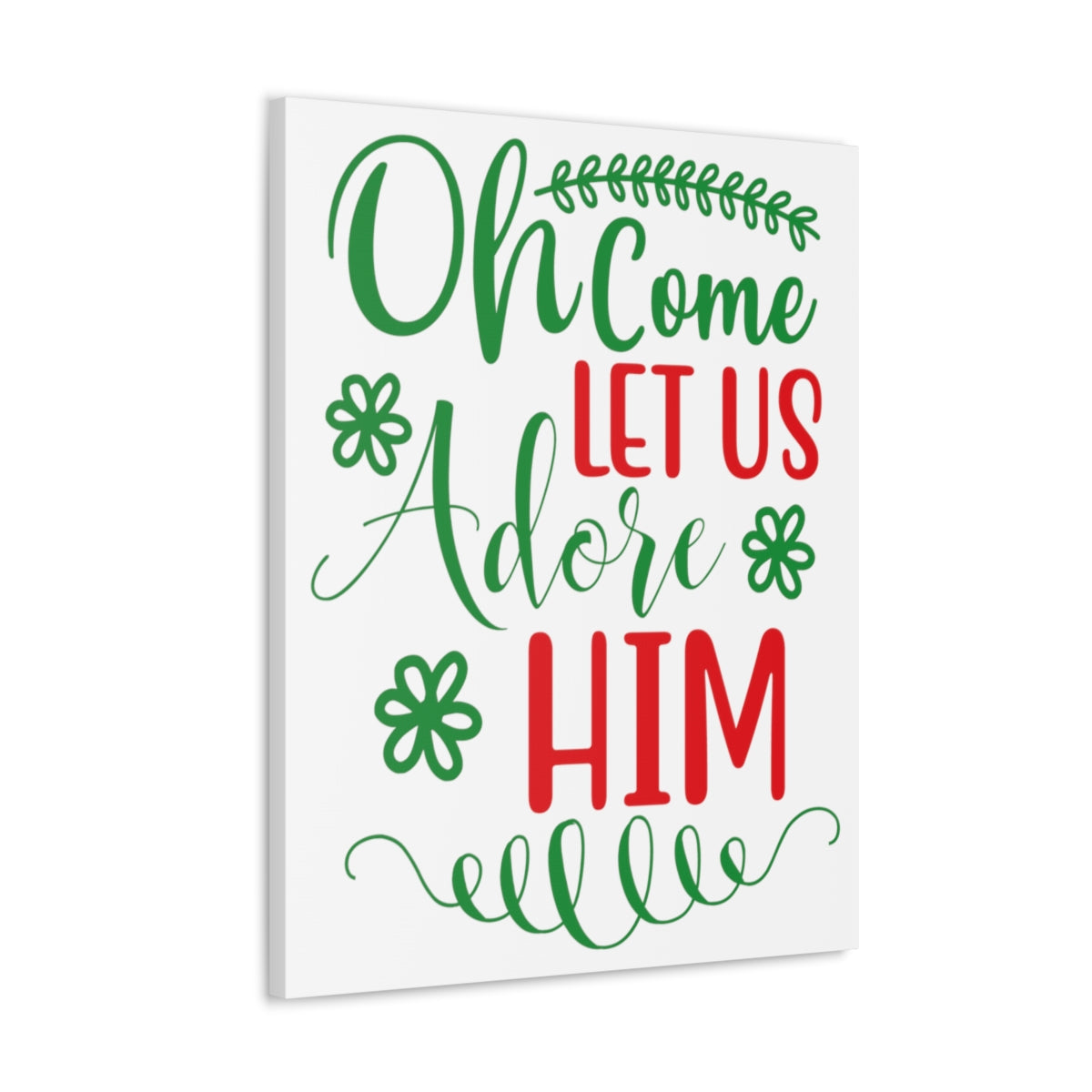 Scripture Walls Let Us Adore Psalm 95:6 Christian Wall Art Print Ready to Hang Unframed-Express Your Love Gifts