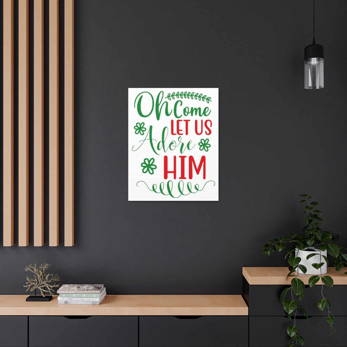 Scripture Walls Let Us Adore Psalm 95:6 Christian Wall Art Print Ready to Hang Unframed-Express Your Love Gifts
