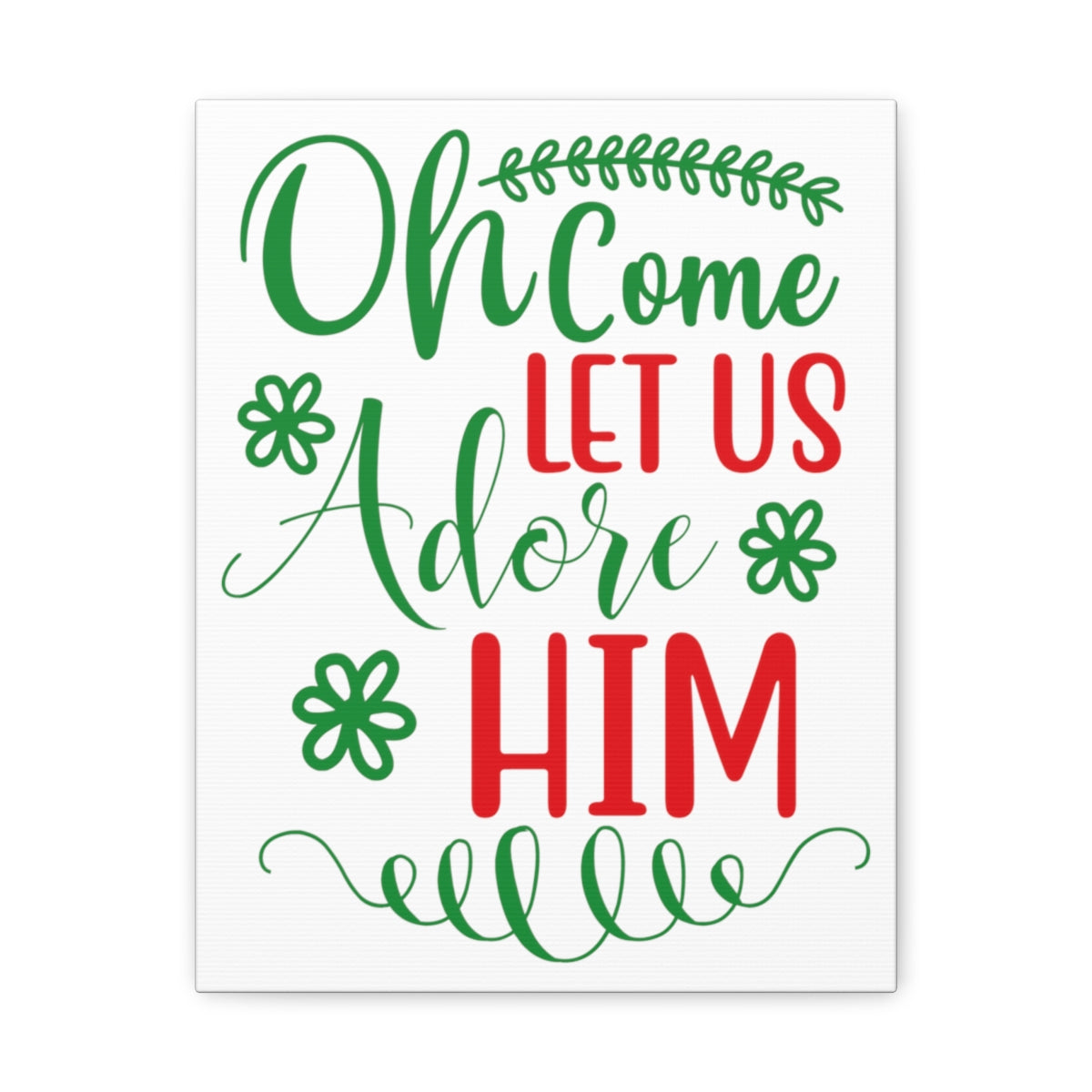 Scripture Walls Let Us Adore Psalm 95:6 Christian Wall Art Print Ready to Hang Unframed-Express Your Love Gifts