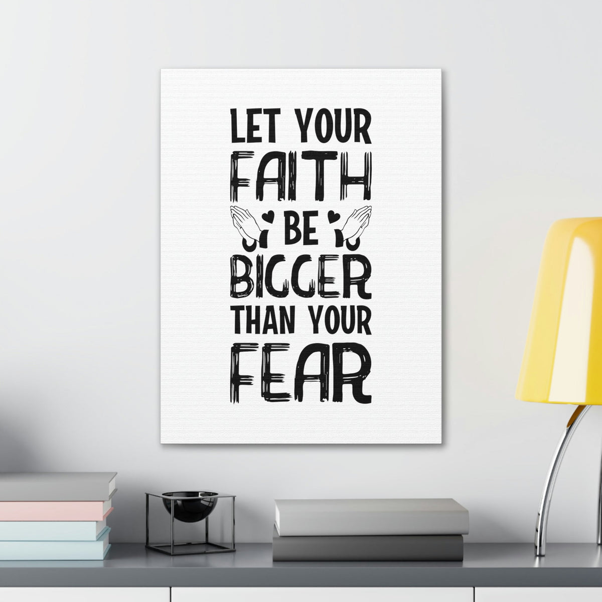 Scripture Walls Let Your Faith Be Bigger Than Your Fear Isaiah 41:10 Christian Wall Art Bible Verse Print Ready to Hang Unframed-Express Your Love Gifts