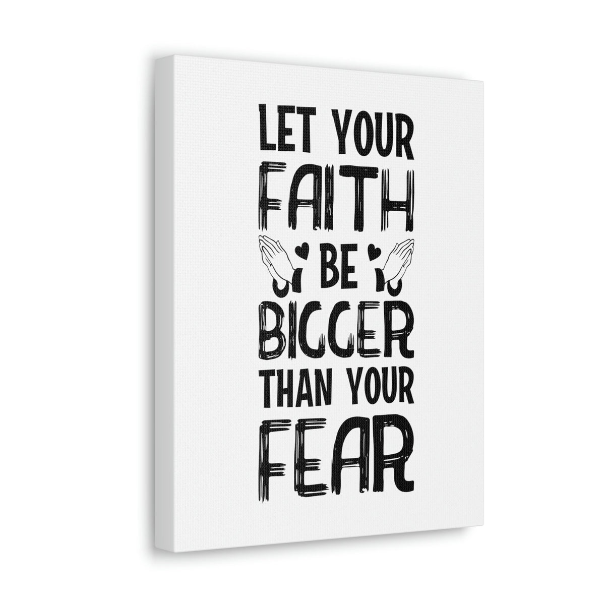 Scripture Walls Let Your Faith Be Bigger Than Your Fear Isaiah 41:10 Christian Wall Art Bible Verse Print Ready to Hang Unframed-Express Your Love Gifts