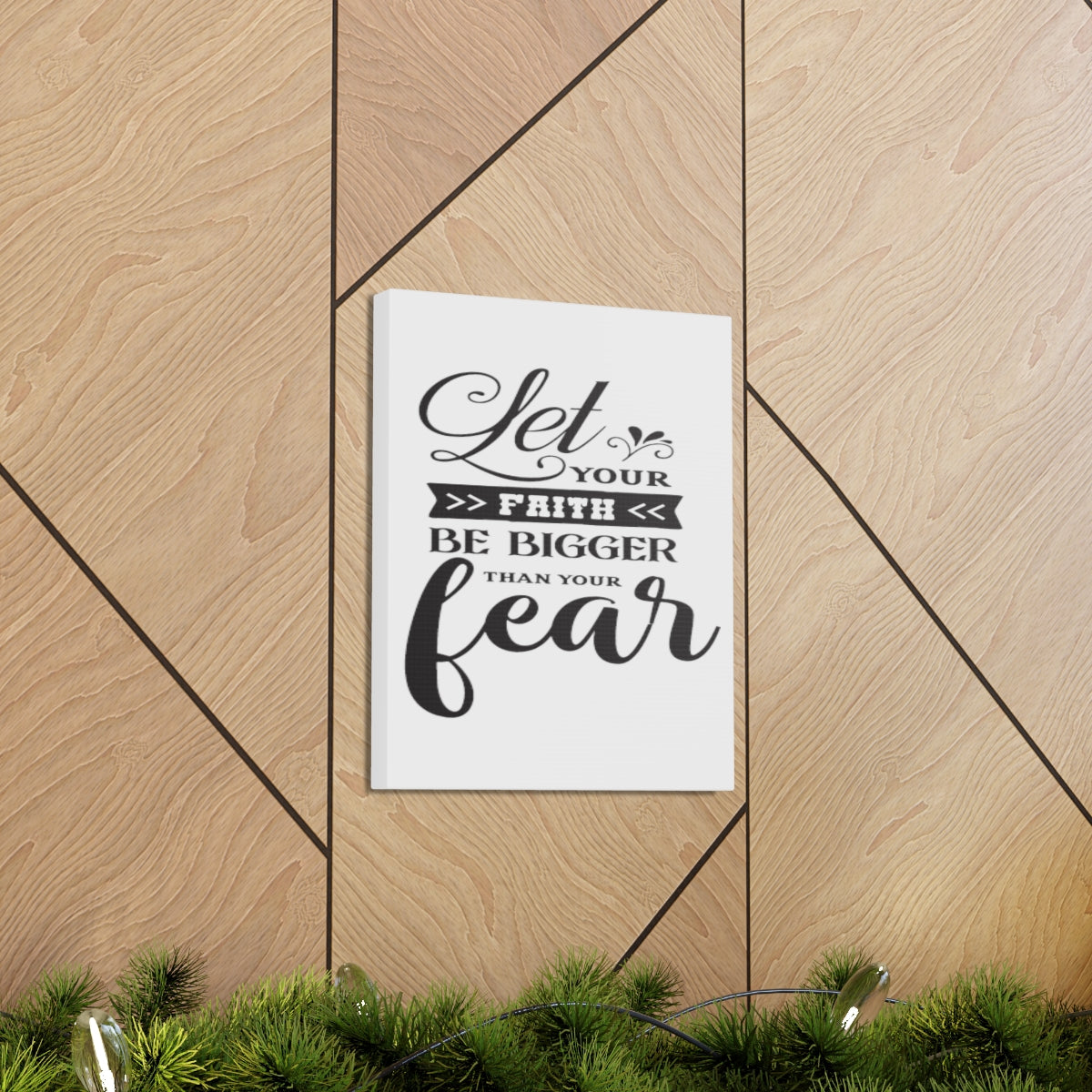 Scripture Walls Let Your Faith Hebrews 13:6 Christian Wall Art Print Ready to Hang Unframed-Express Your Love Gifts