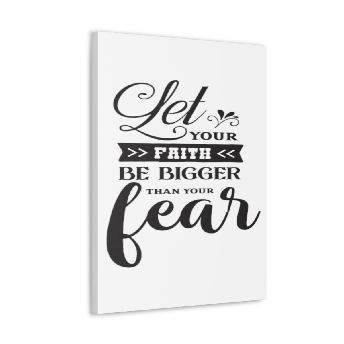 Scripture Walls Let Your Faith Hebrews 13:6 Christian Wall Art Print Ready to Hang Unframed-Express Your Love Gifts