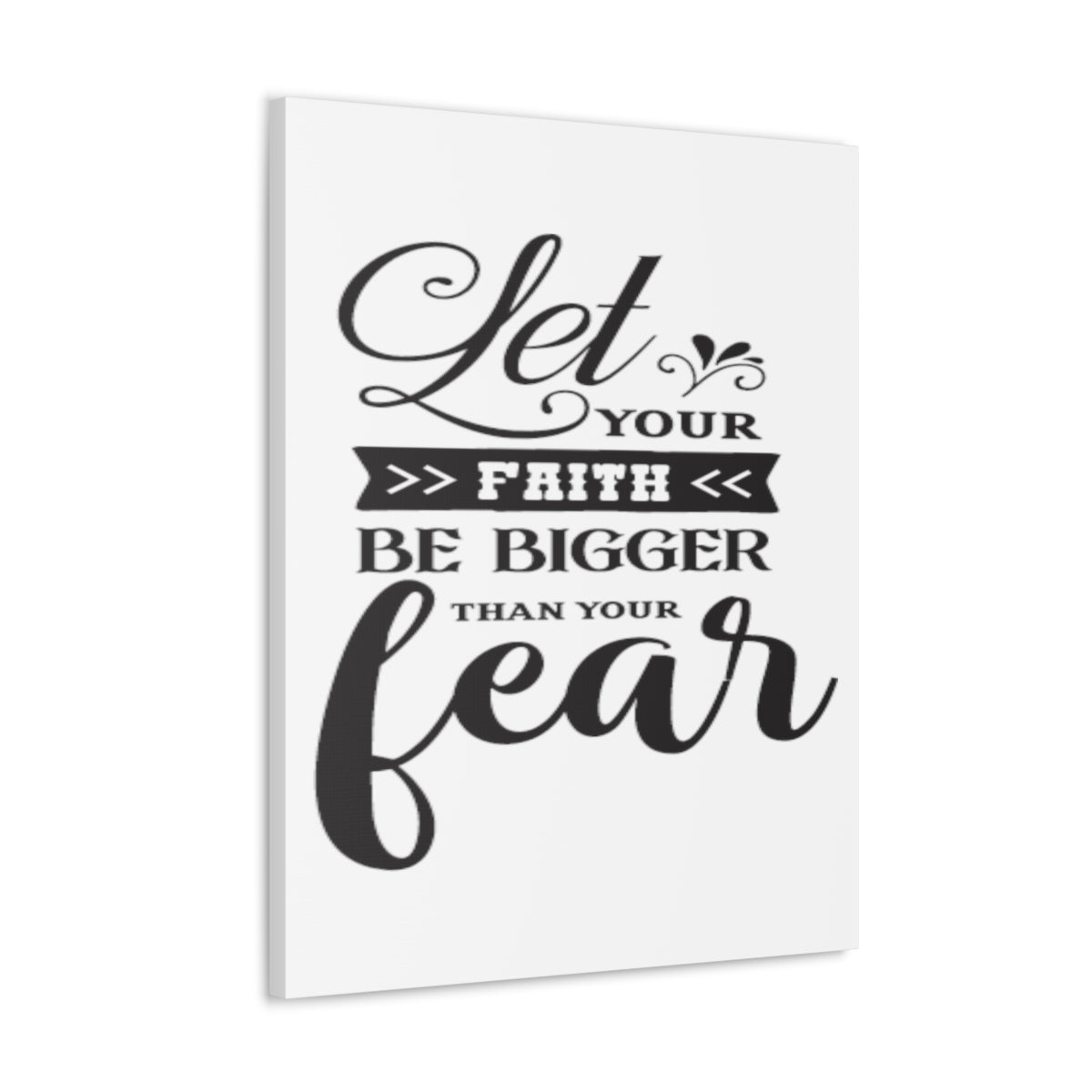 Scripture Walls Let Your Faith Hebrews 13:6 Christian Wall Art Print Ready to Hang Unframed-Express Your Love Gifts