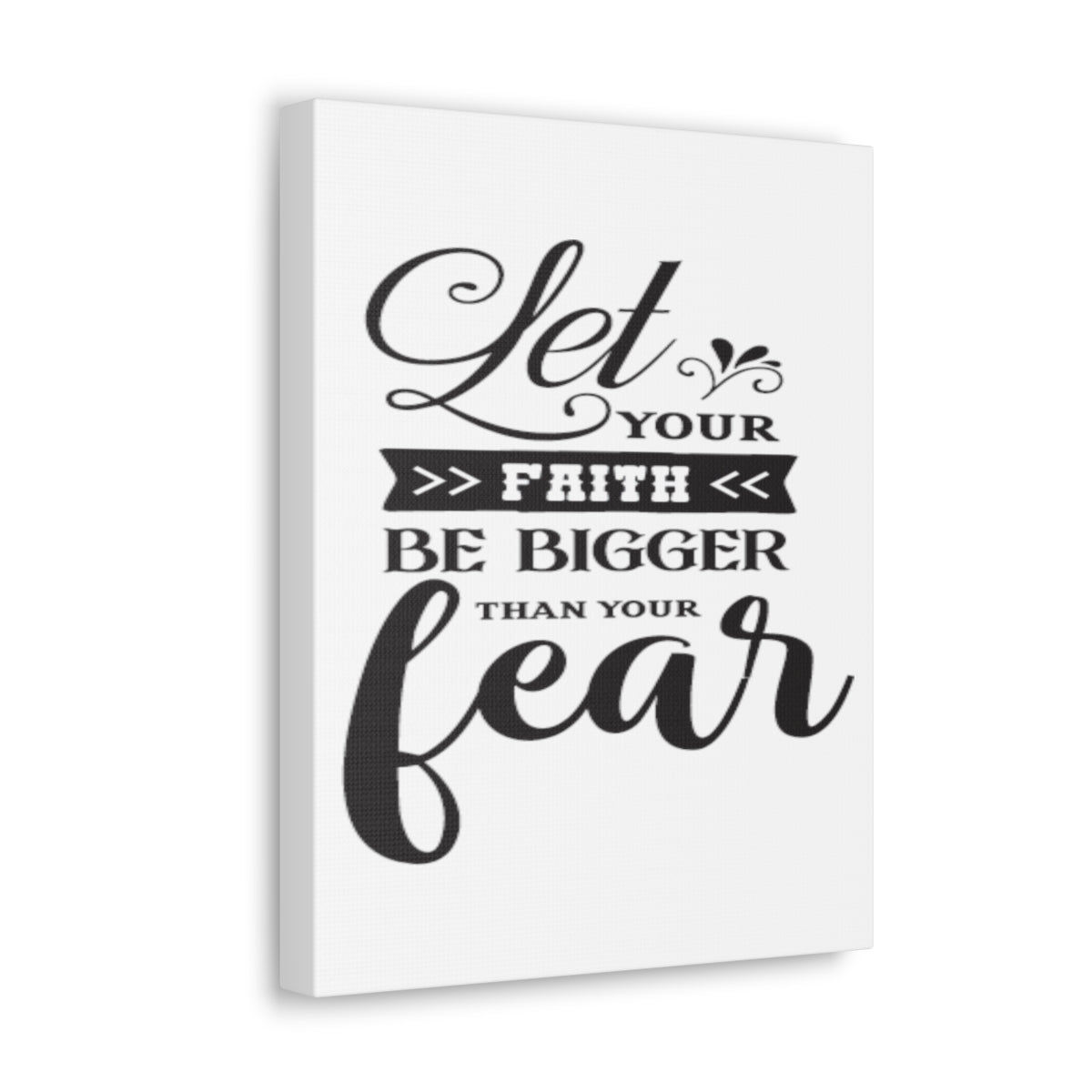 Scripture Walls Let Your Faith Hebrews 13:6 Christian Wall Art Print Ready to Hang Unframed-Express Your Love Gifts