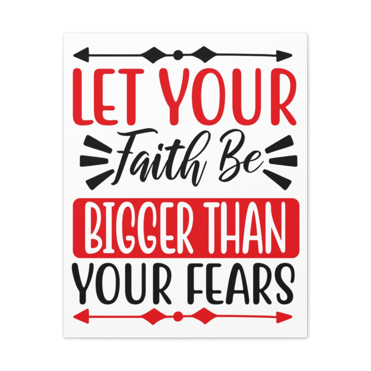 Scripture Walls Let Your Fate Psalm 34:4 Christian Wall Art Print Ready to Hang Unframed-Express Your Love Gifts