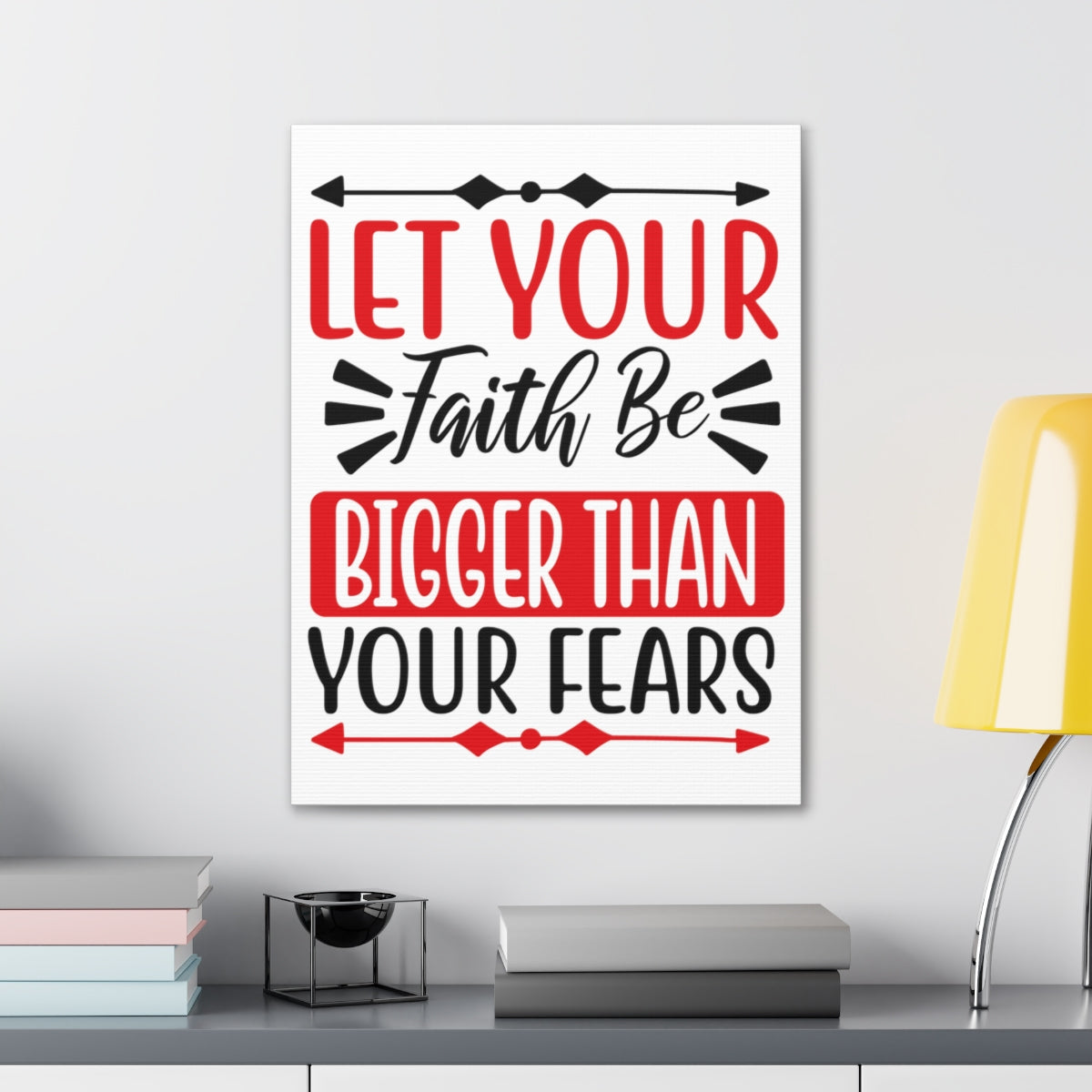 Scripture Walls Let Your Fate Psalm 34:4 Christian Wall Art Print Ready to Hang Unframed-Express Your Love Gifts