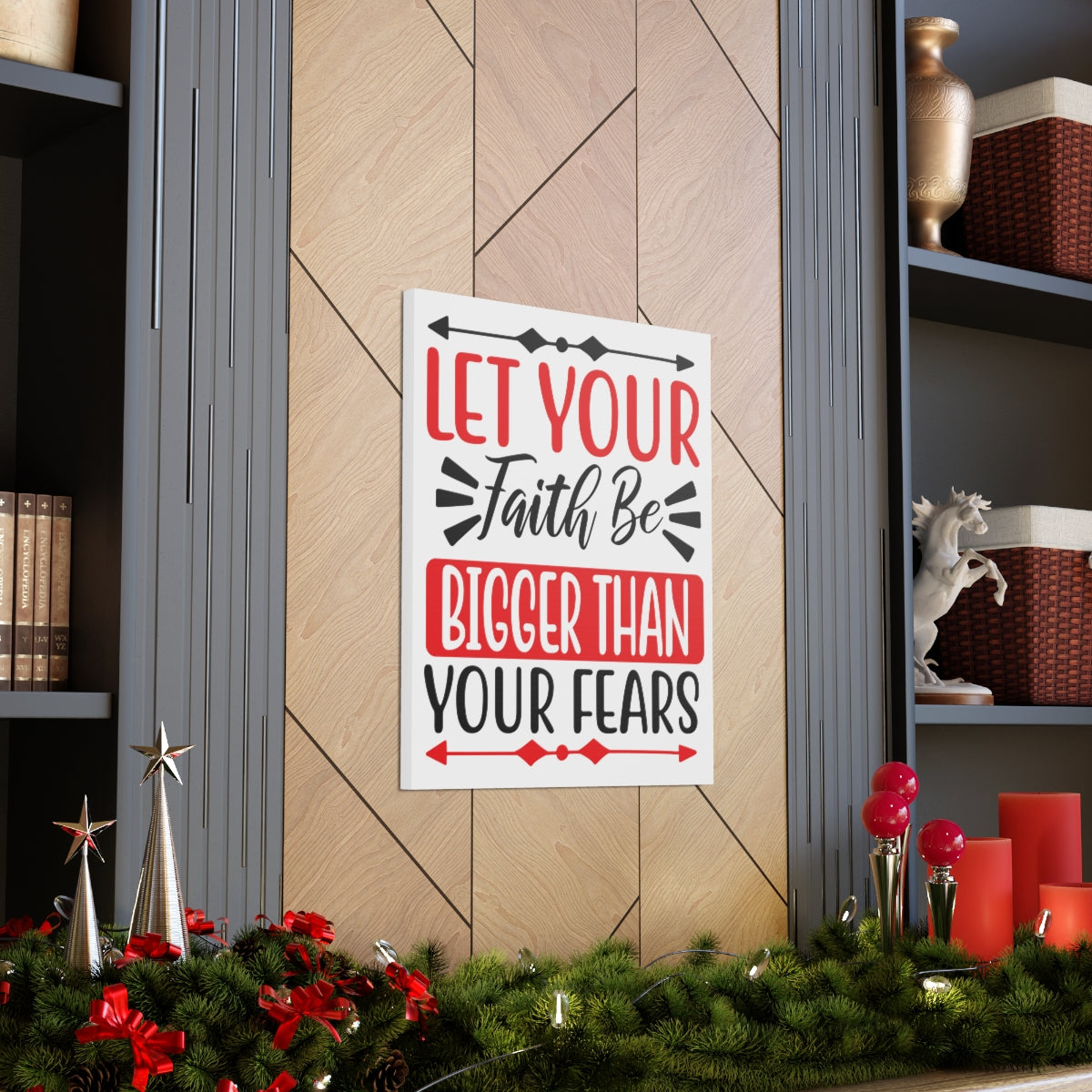 Scripture Walls Let Your Fate Psalm 34:4 Christian Wall Art Print Ready to Hang Unframed-Express Your Love Gifts