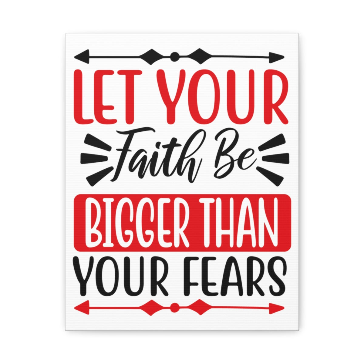 Scripture Walls Let Your Fate Psalm 34:4 Christian Wall Art Print Ready to Hang Unframed-Express Your Love Gifts