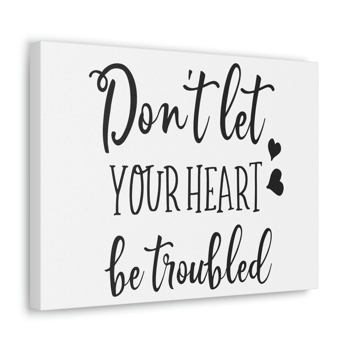 Scripture Walls Let Your Heart John 14:1 Christian Wall Art Print Ready to Hang Unframed-Express Your Love Gifts