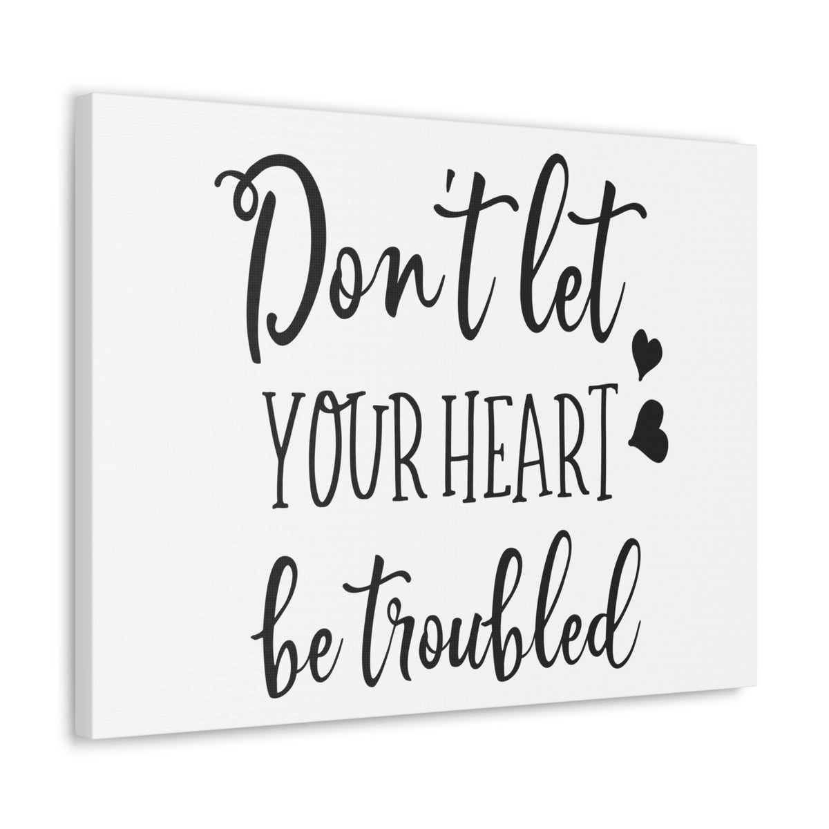 Scripture Walls Let Your Heart John 14:1 Christian Wall Art Print Ready to Hang Unframed-Express Your Love Gifts