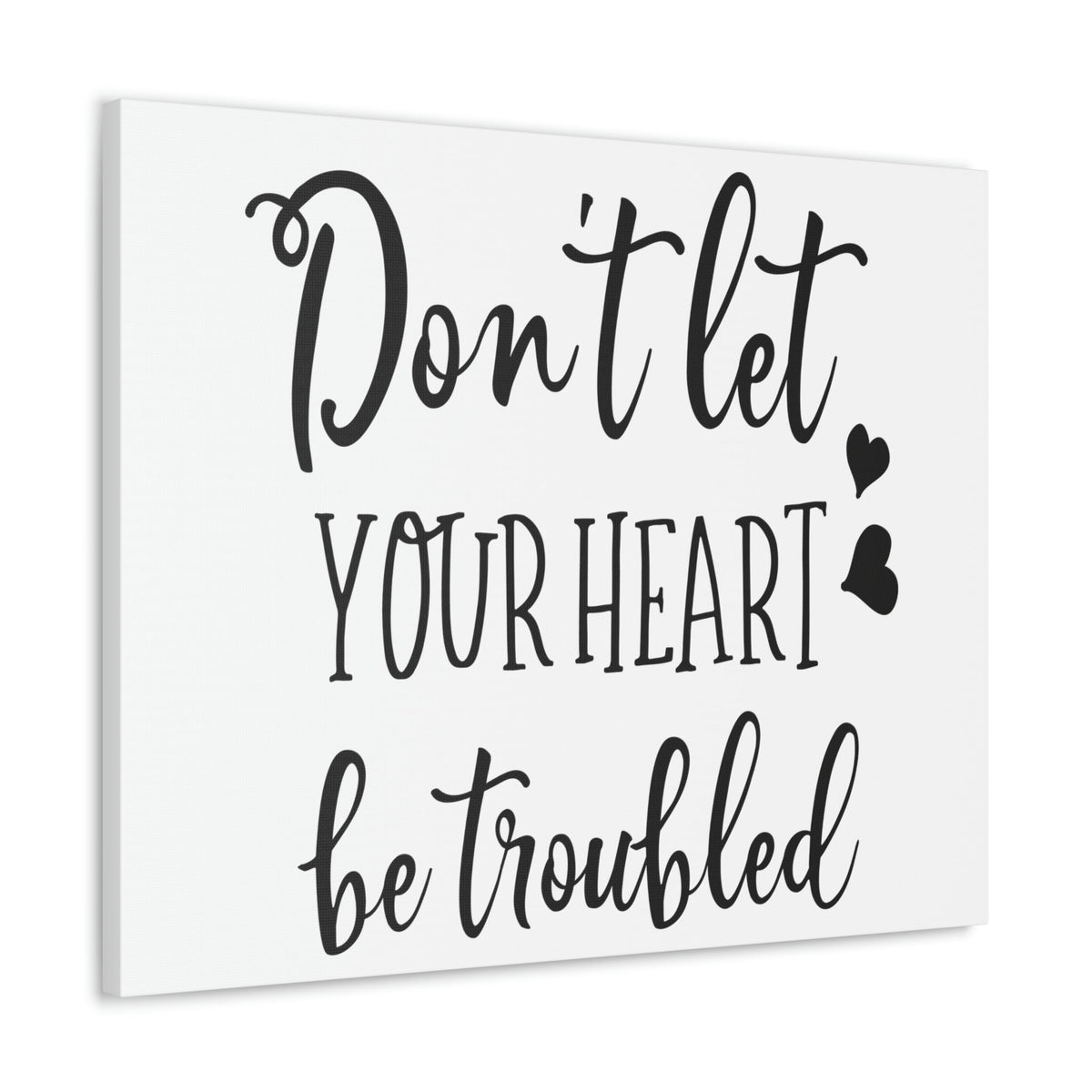 Scripture Walls Let Your Heart John 14:1 Christian Wall Art Print Ready to Hang Unframed-Express Your Love Gifts