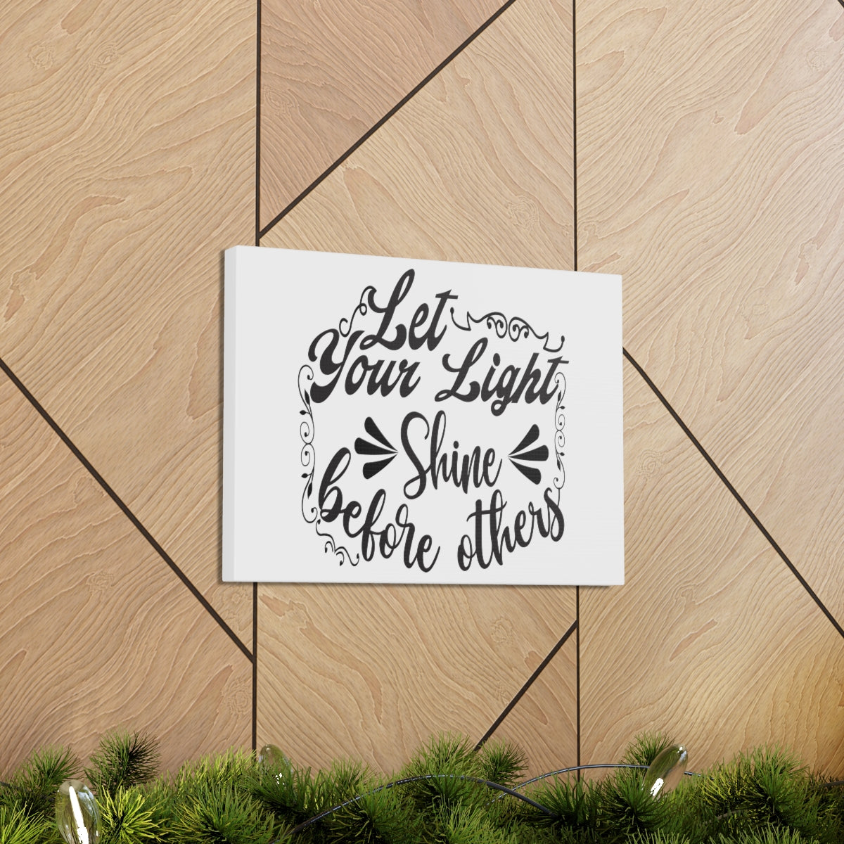 Scripture Walls Let Your Light Matt. 5:16 Christian Wall Art Print Ready to Hang Unframed-Express Your Love Gifts
