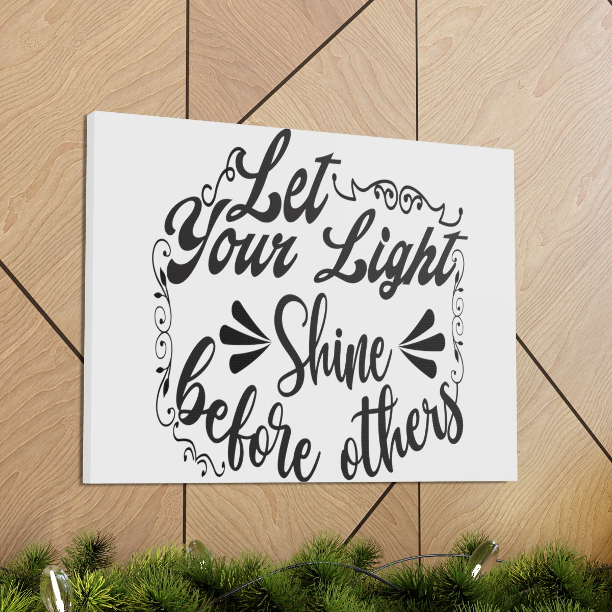 Scripture Walls Let Your Light Matt. 5:16 Christian Wall Art Print Ready to Hang Unframed-Express Your Love Gifts