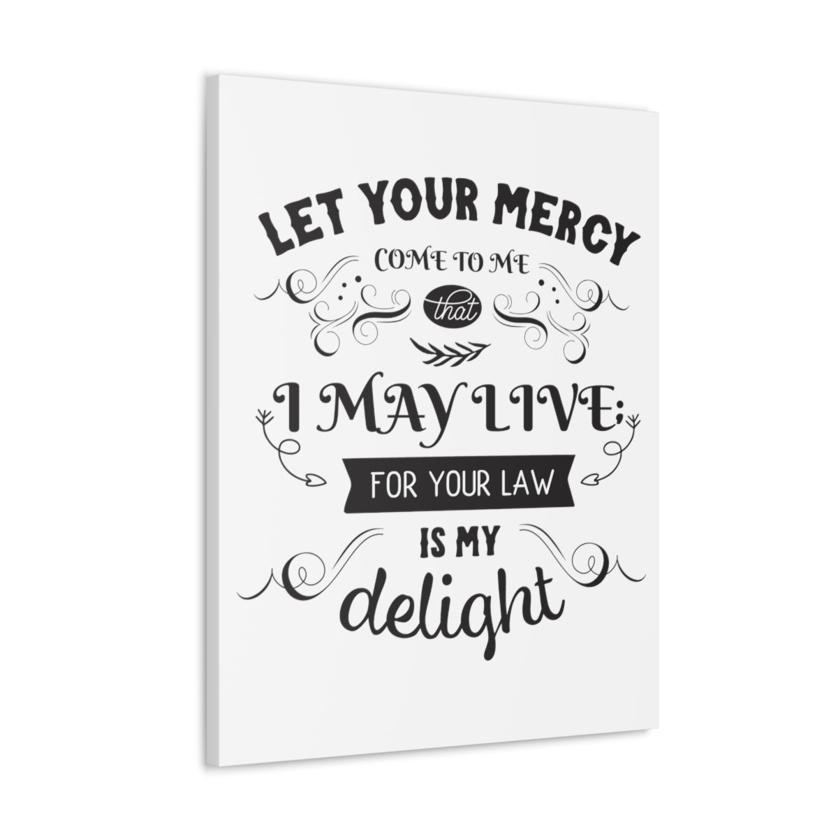 Scripture Walls Let Your Mercy Galatians 3:12 Christian Wall Art Print Ready to Hang Unframed-Express Your Love Gifts