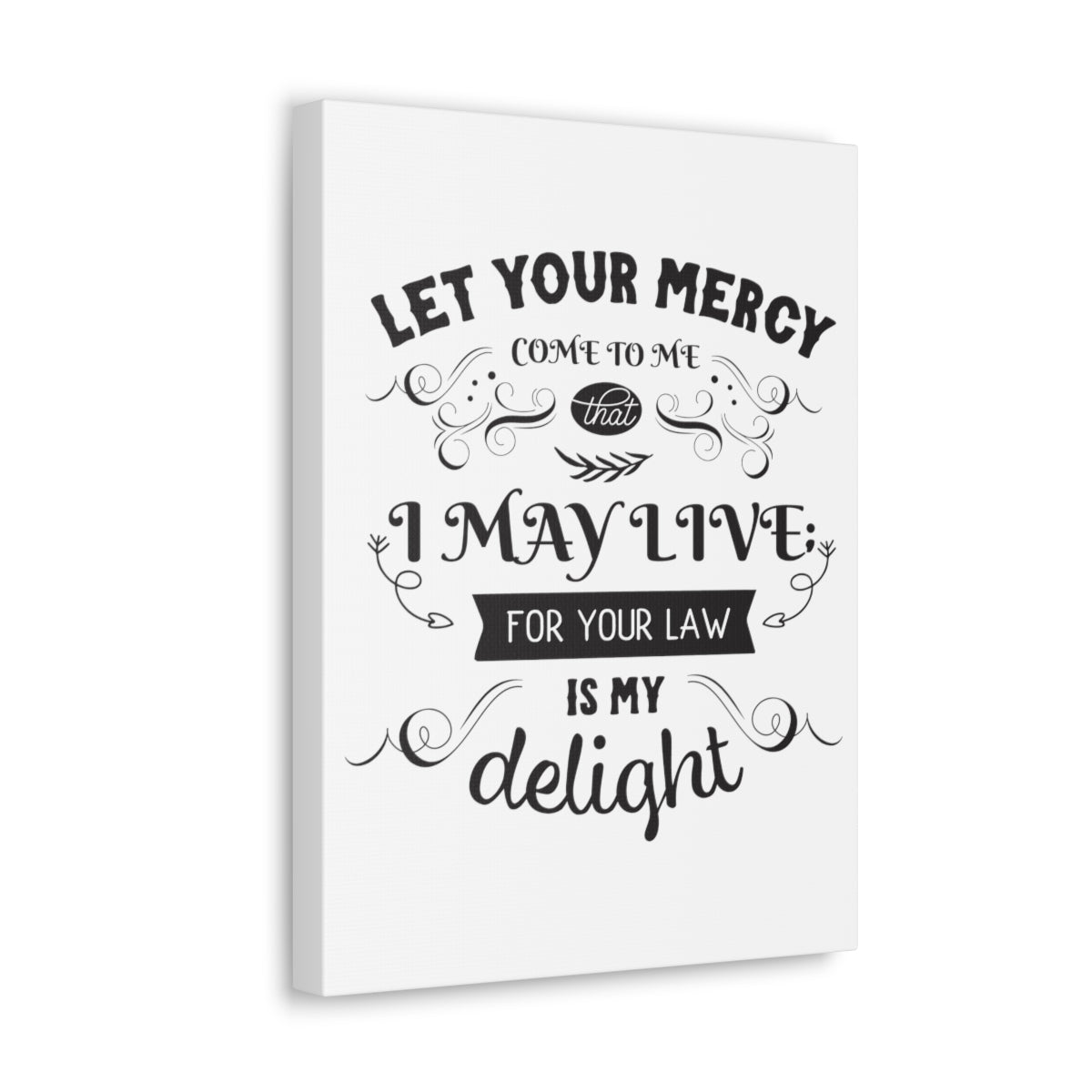 Scripture Walls Let Your Mercy Galatians 3:12 Christian Wall Art Print Ready to Hang Unframed-Express Your Love Gifts