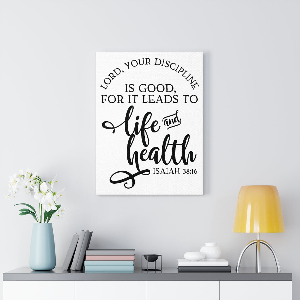Scripture Walls Life And Health Isaiah 38:16 Bible Verse Canvas Christian Wall Art Ready to Hang Unframed-Express Your Love Gifts