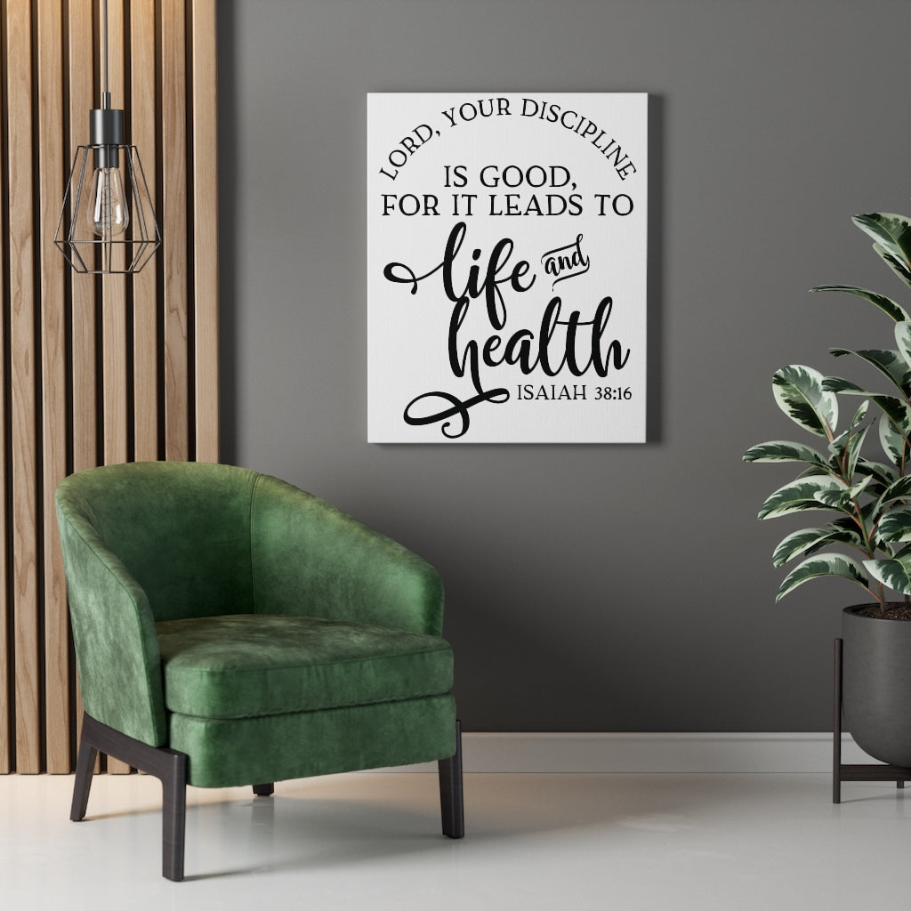 Scripture Walls Life And Health Isaiah 38:16 Bible Verse Canvas Christian Wall Art Ready to Hang Unframed-Express Your Love Gifts
